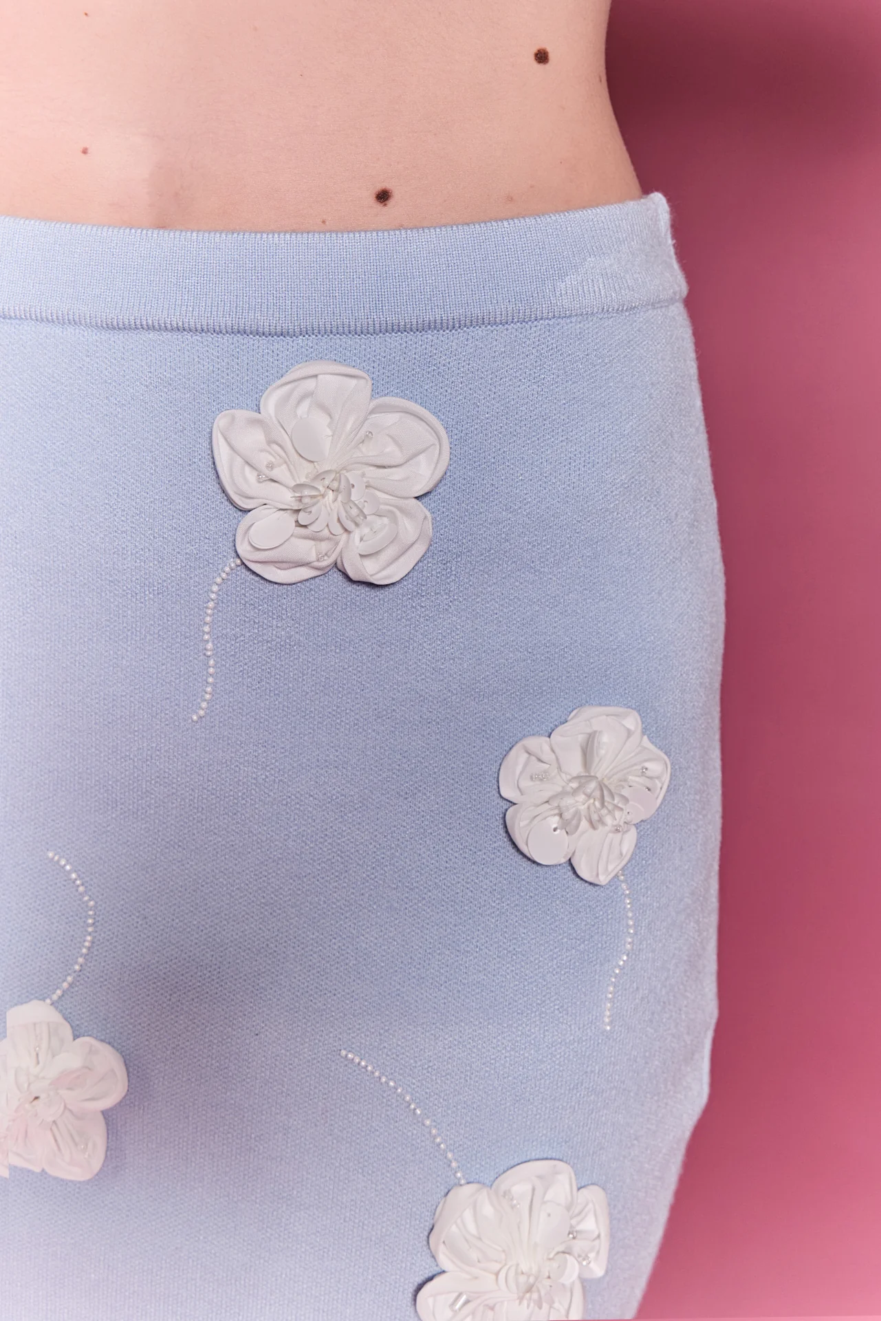 3D Flower Knit Skirt - Image 4