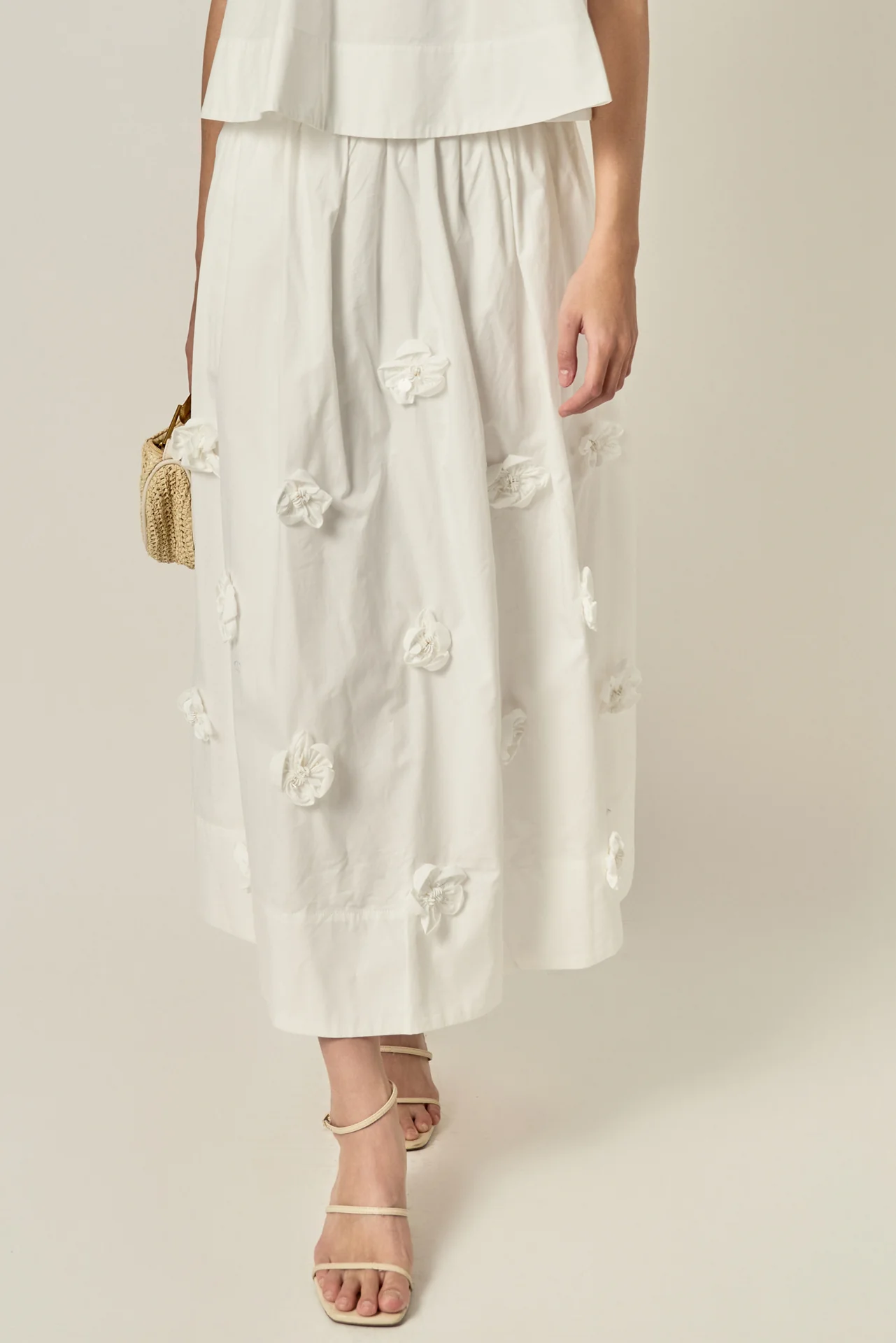 3D Flower Midi Skirt - Image 6