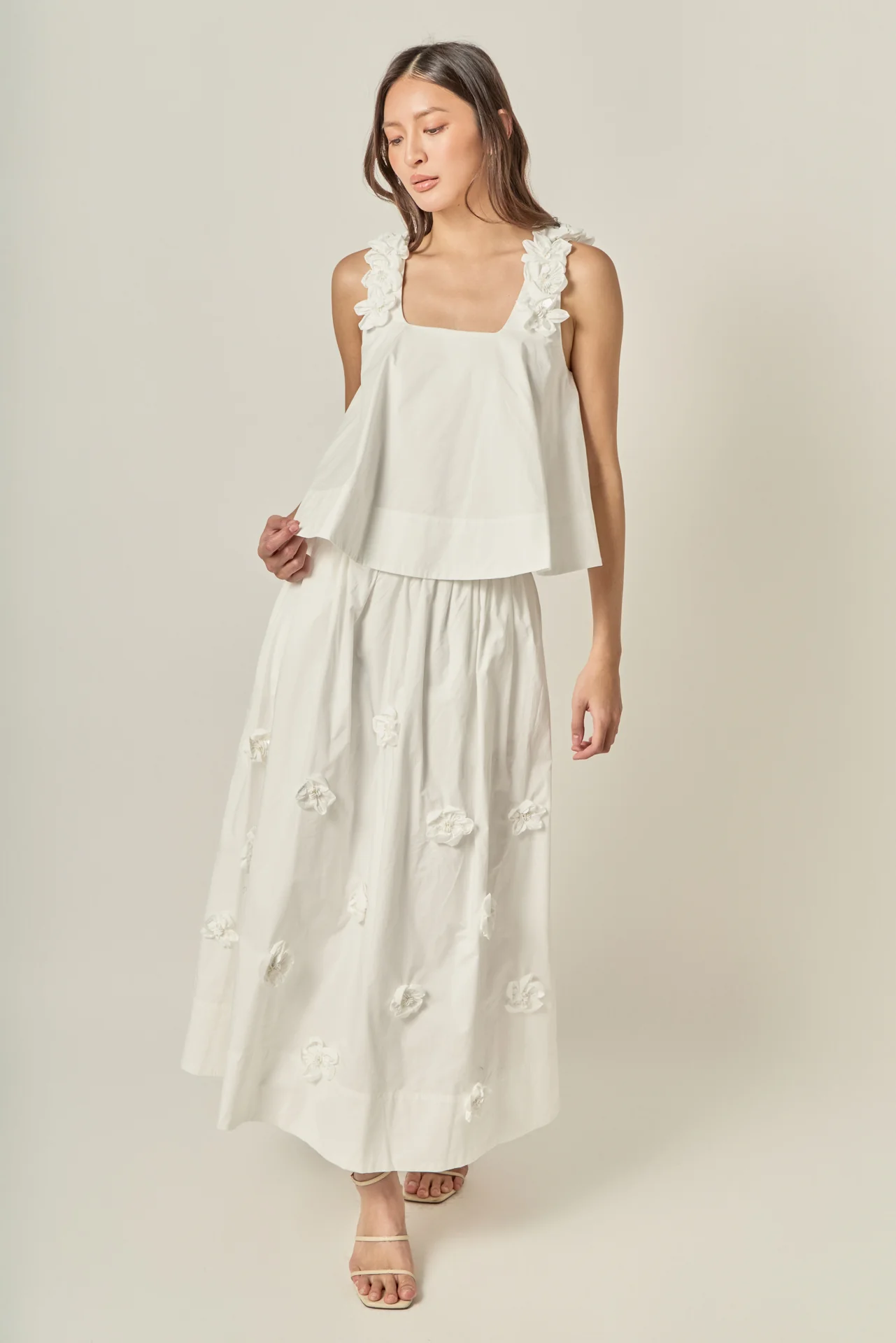 3D Flower Midi Skirt - Image 7