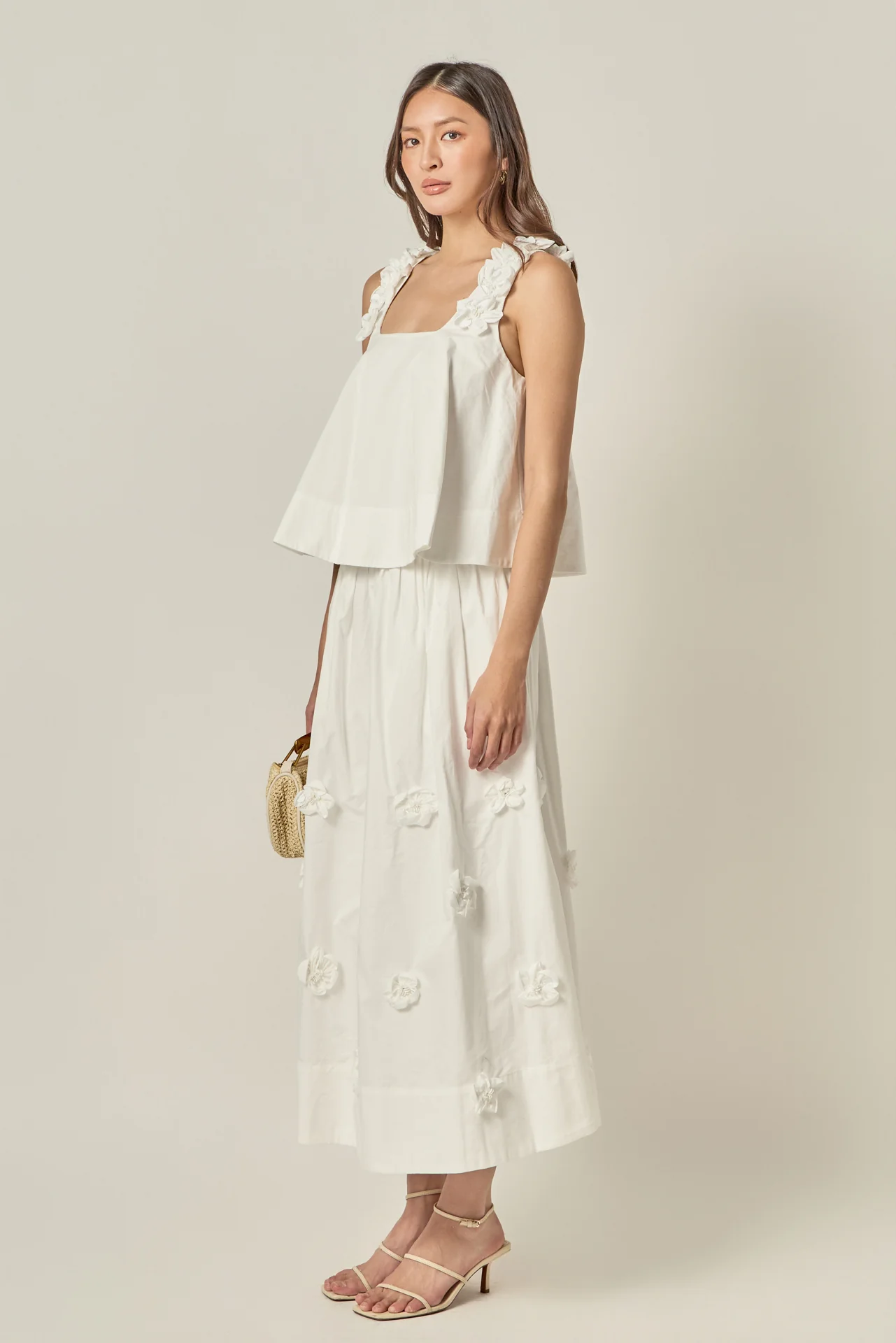 3D Flower Sleeveless Top - Image 4