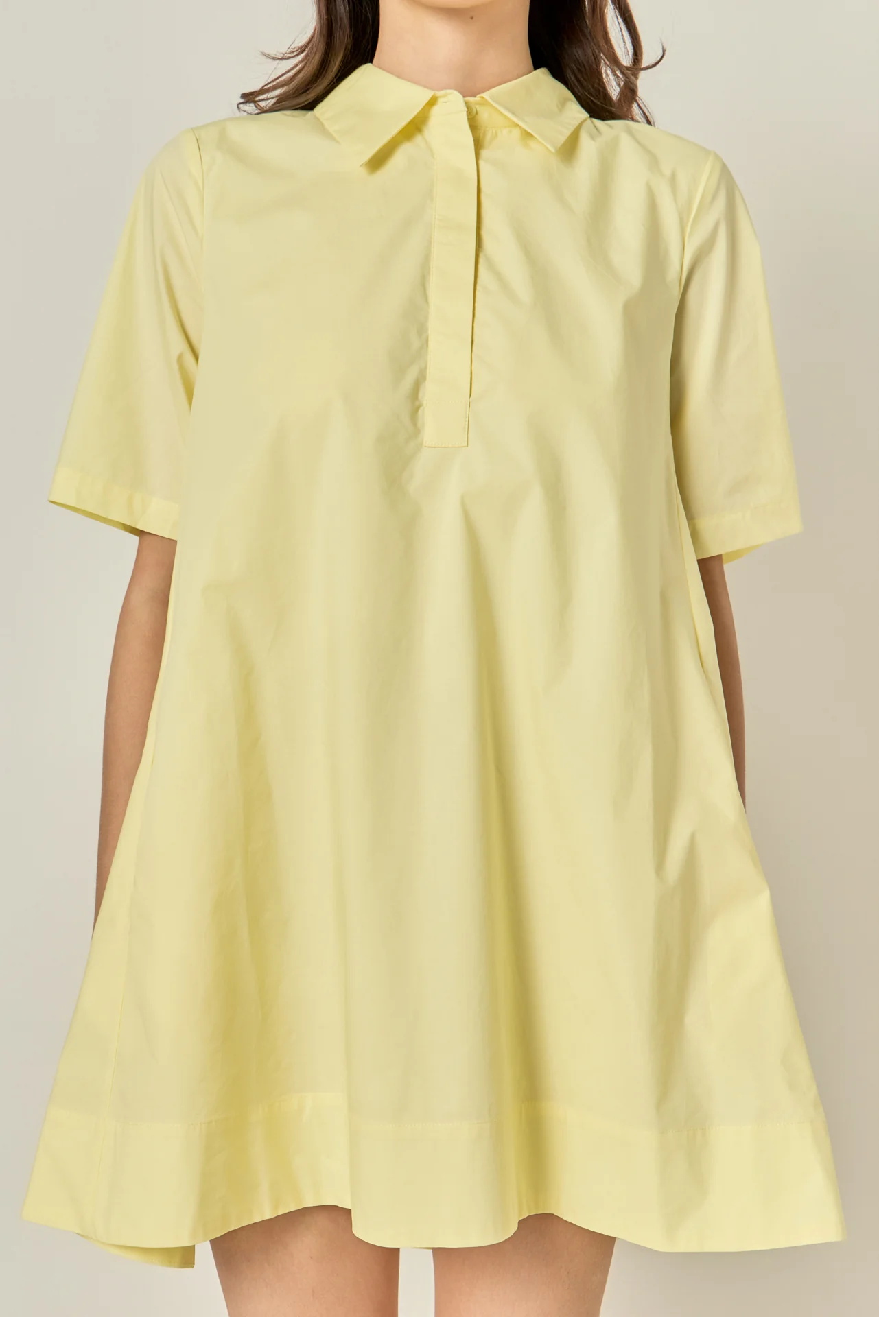 A-line Short Sleeve Shirt Dress - Image 7