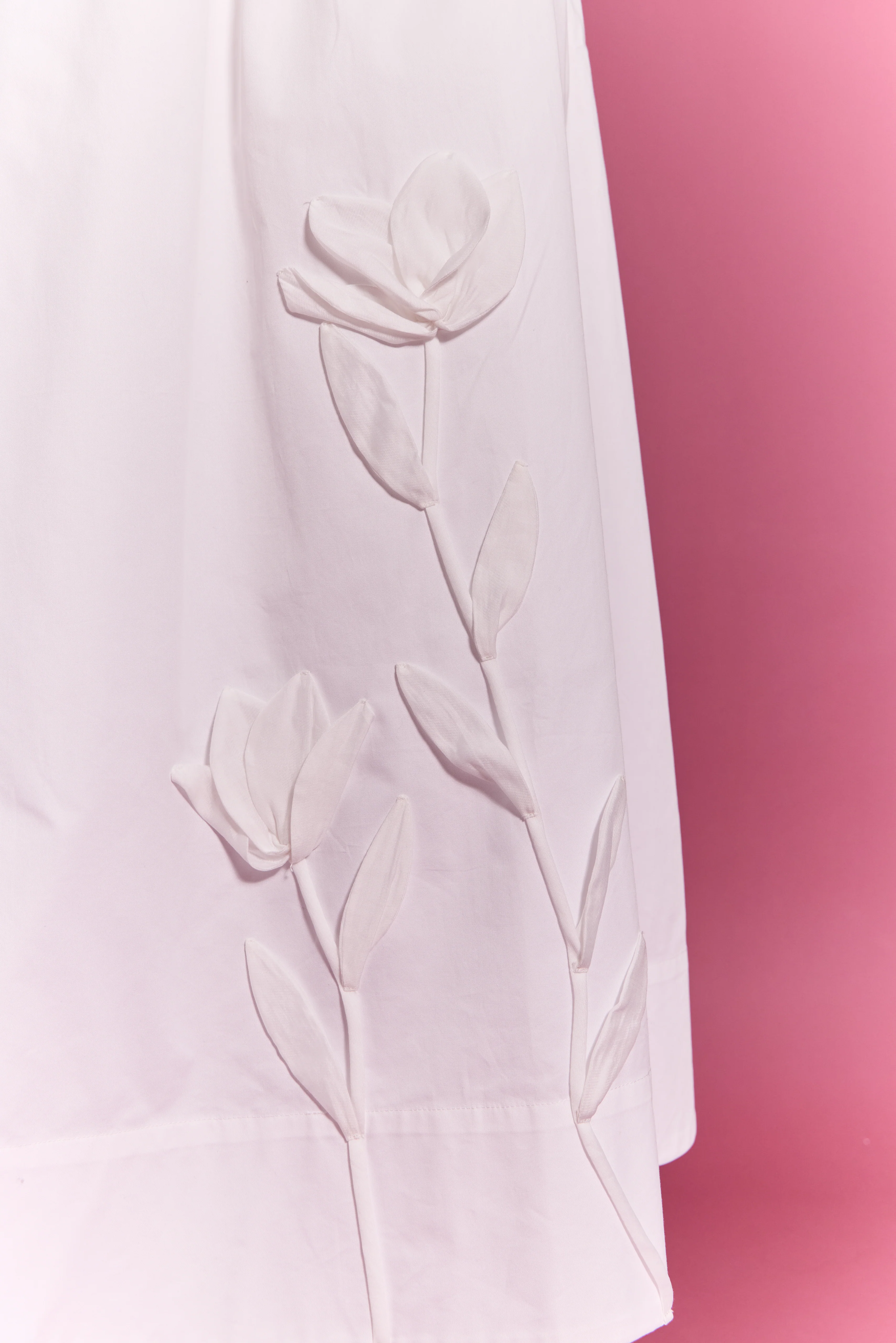 Floral Applique Midi Skirt - Image 3