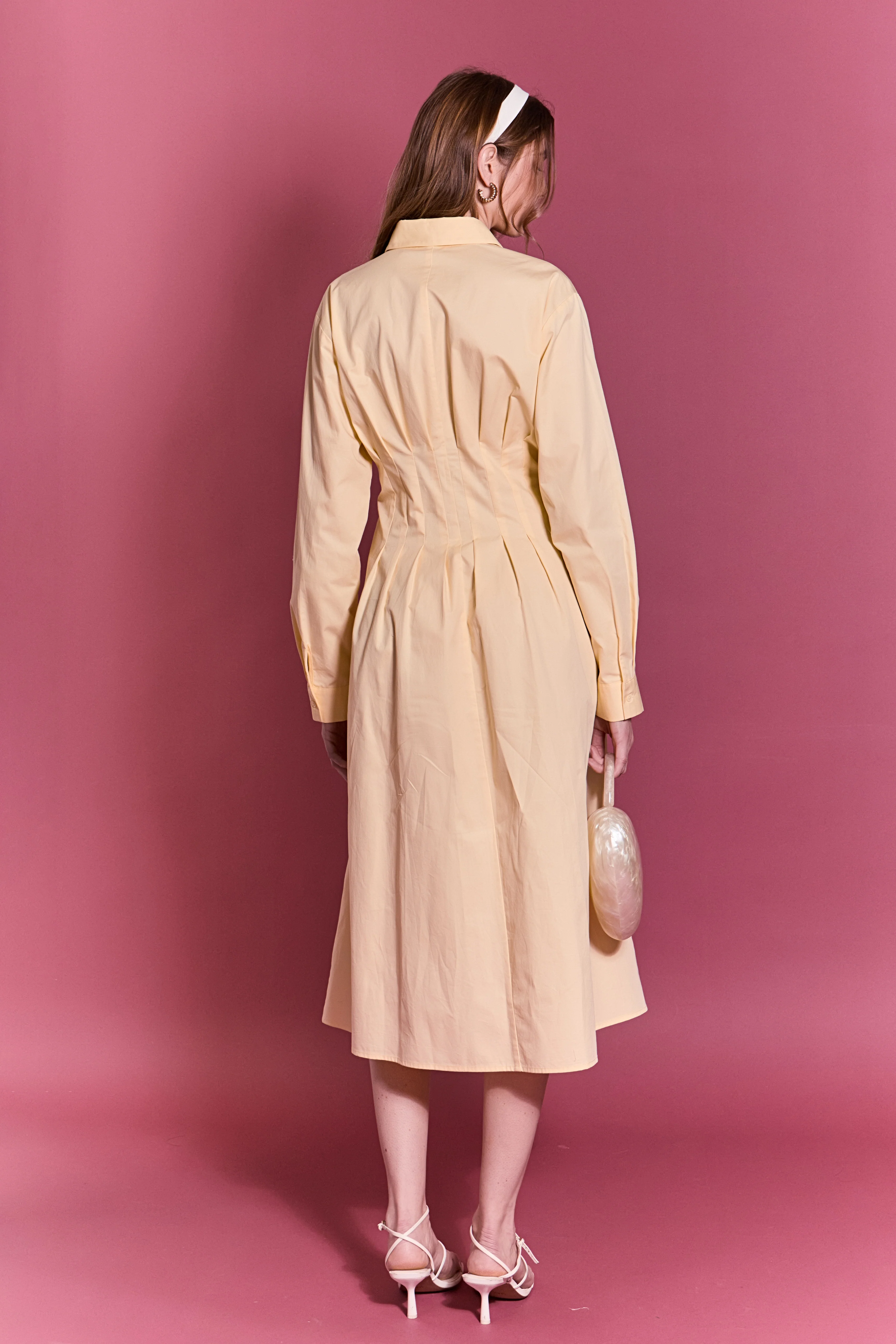 Structured Waist Applique Shirt Dress - Image 5