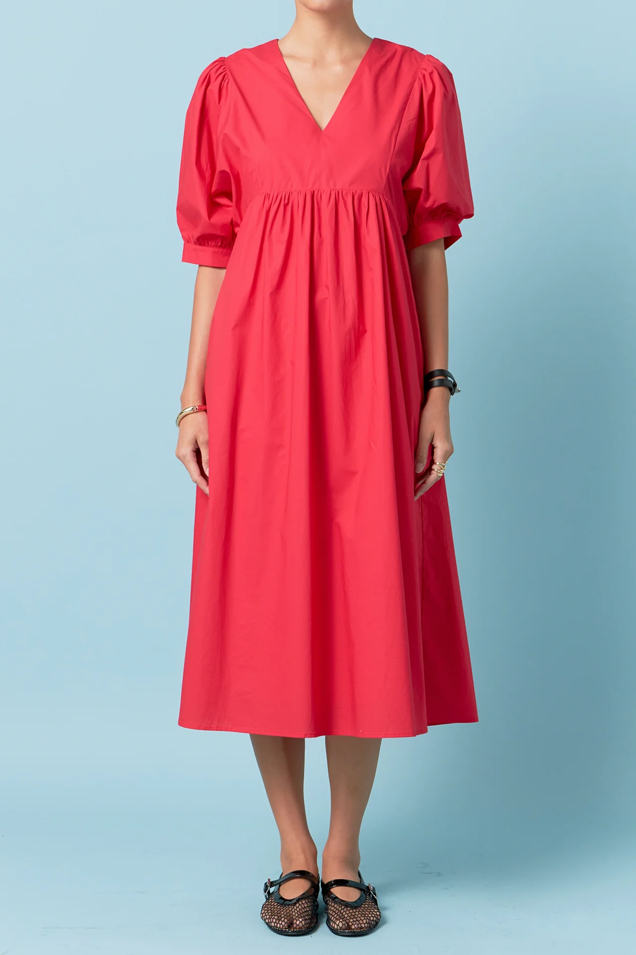 Back Bow Detail Midi Dress - Image 2