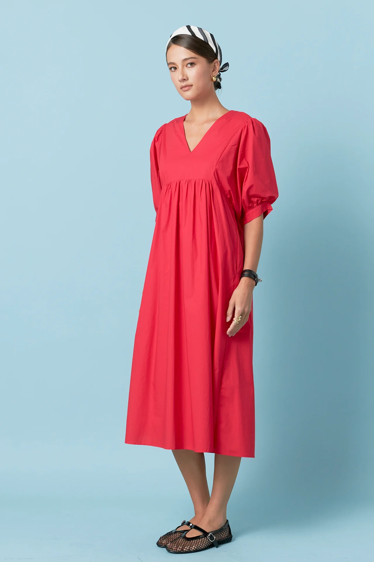 Back Bow Detail Midi Dress - Image 3