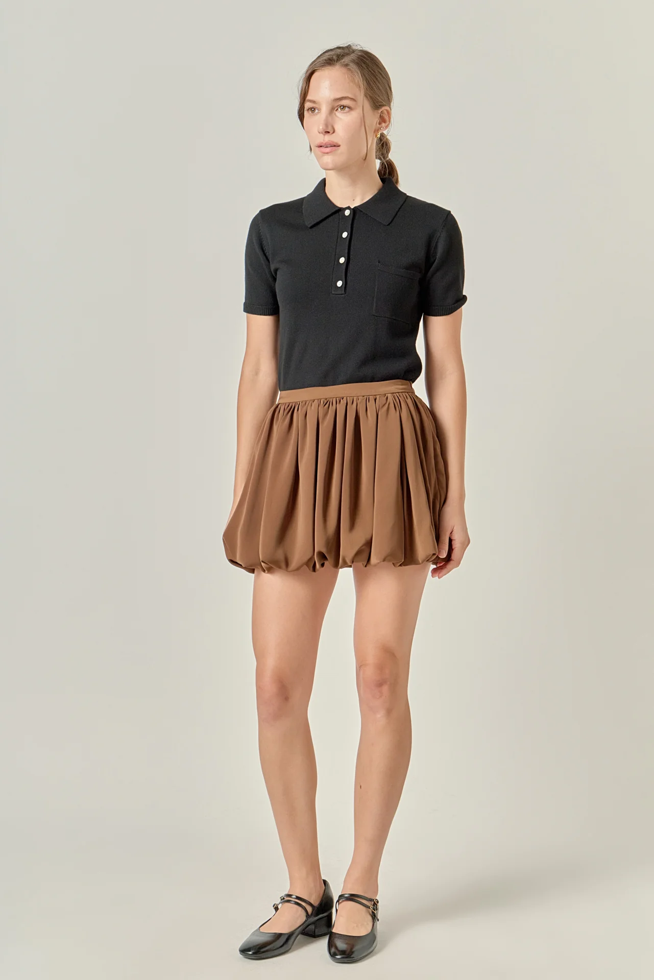 Bubble Hem Mini Skirt - Image 13