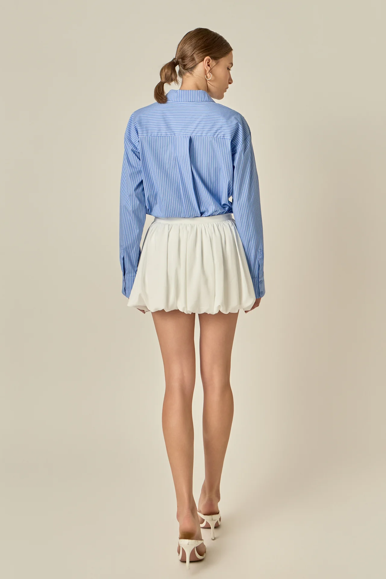 Bubble Hem Mini Skirt - Image 4