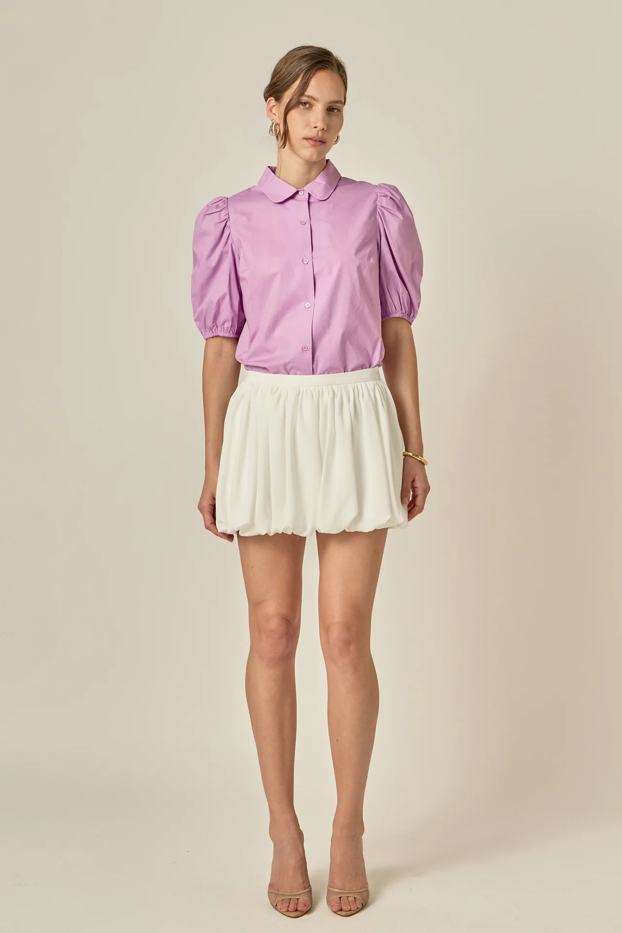 Bubble Hem Mini Skirt - Image 6