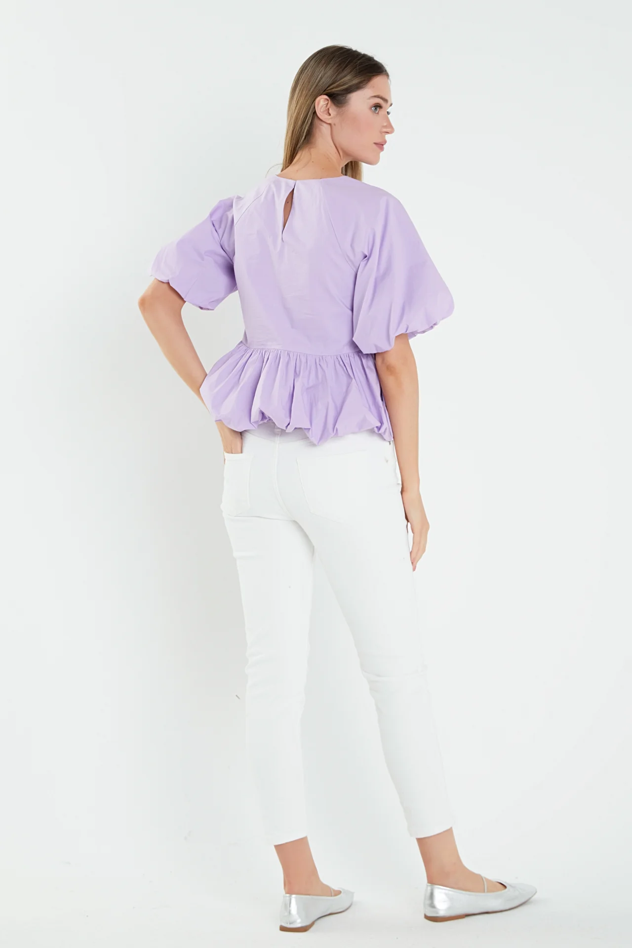 Balloon Poplin Top - Image 14