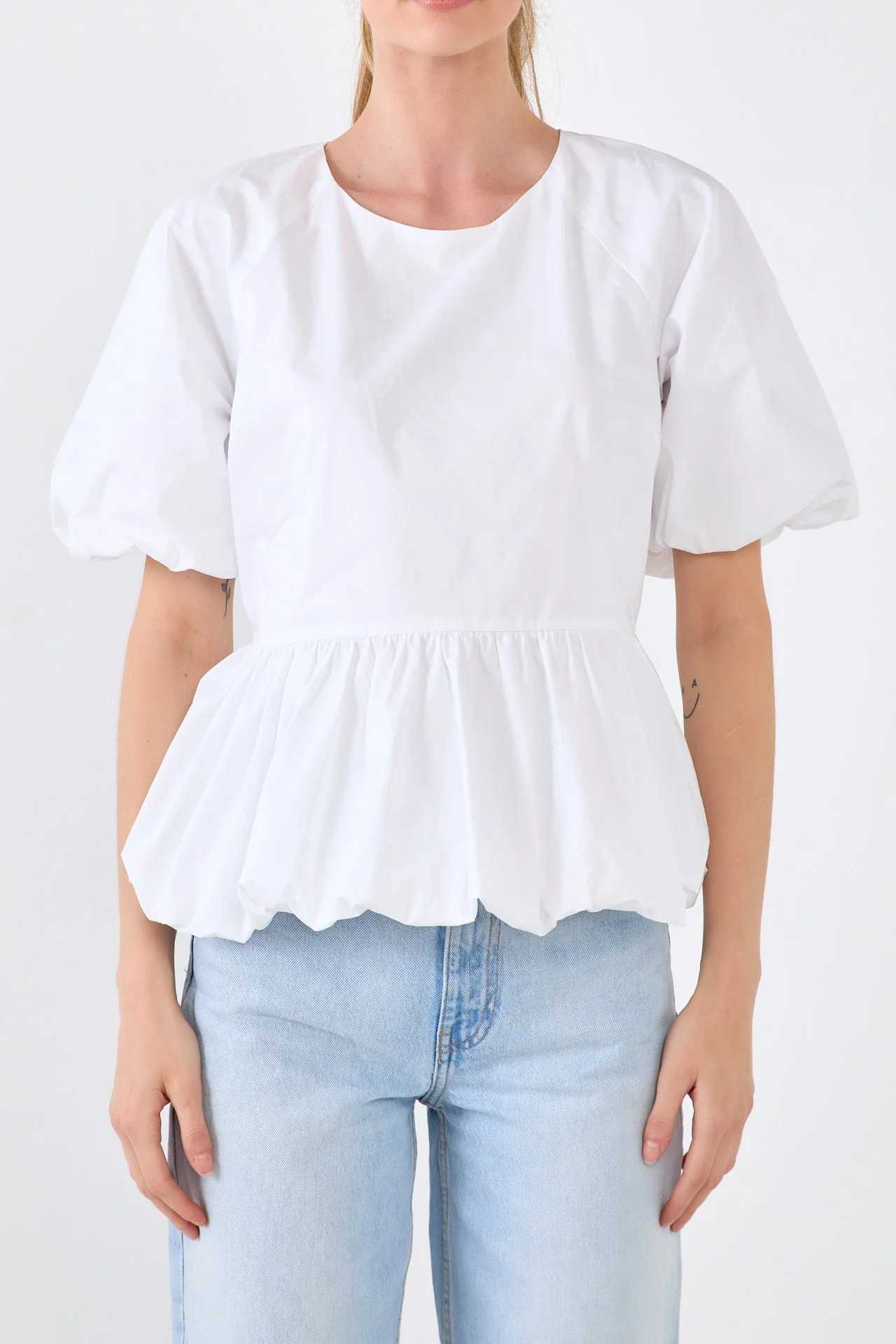 Balloon Poplin Top - Image 17