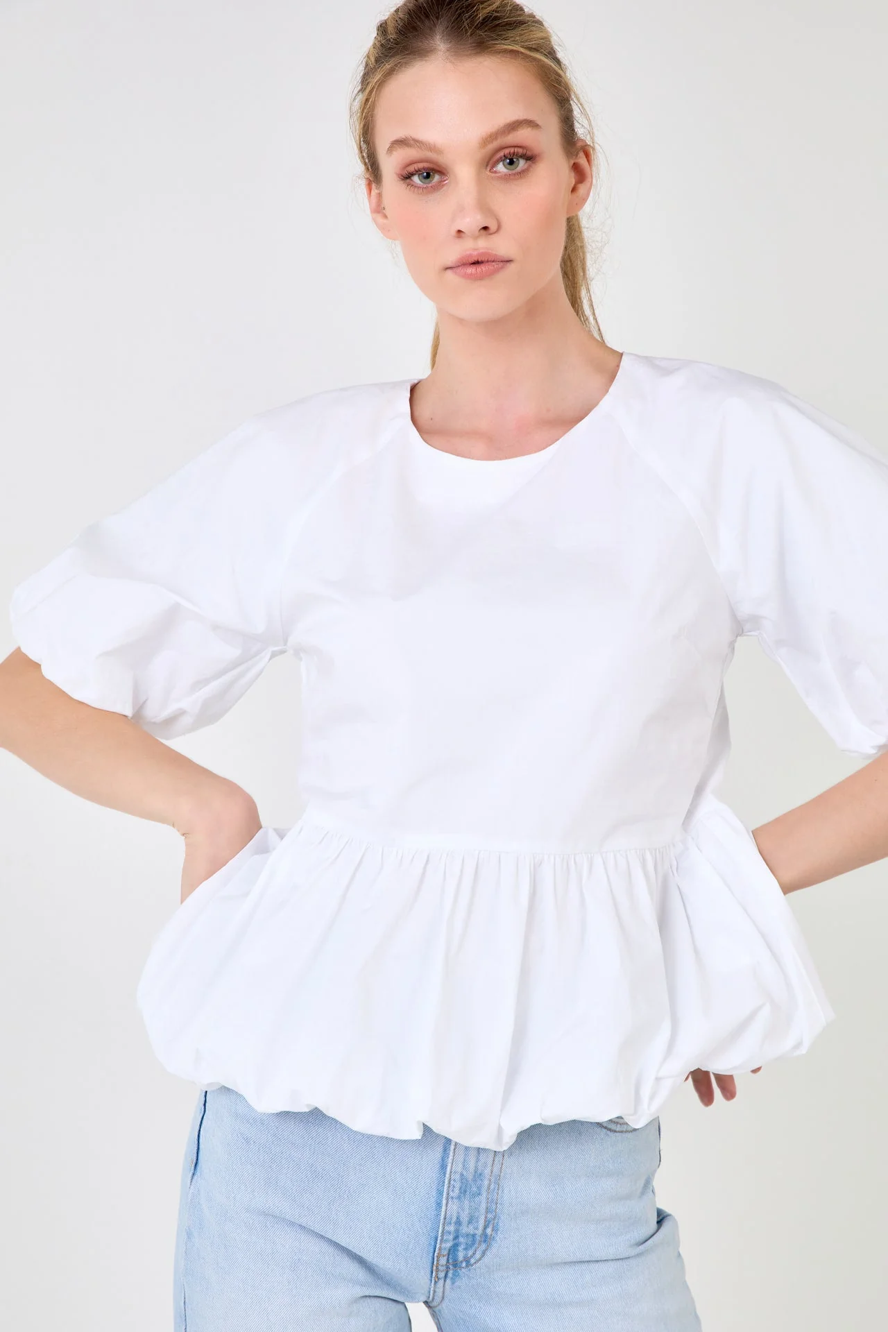 Balloon Poplin Top - Image 20