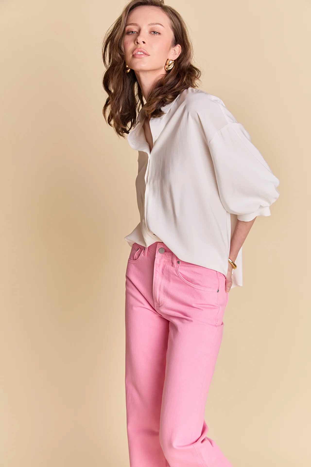 Balloon Sleeve Blouse - Image 44