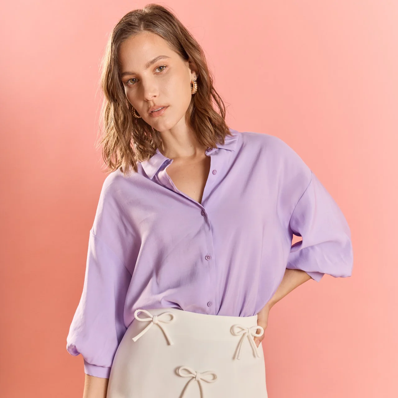 Balloon Sleeve Blouse - Image 45