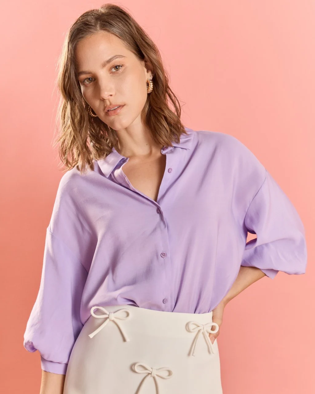 Balloon Sleeve Blouse - Image 46