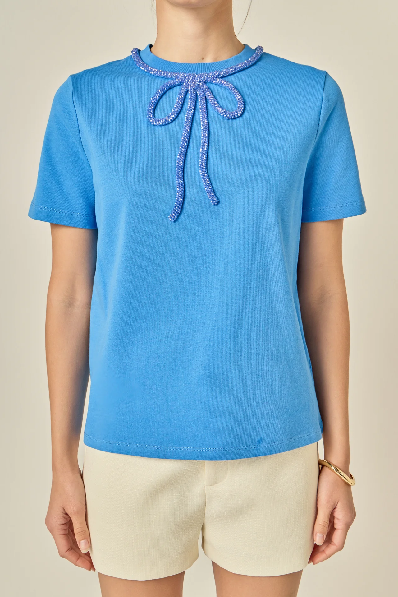 Beaded Bow Tee - Image 10
