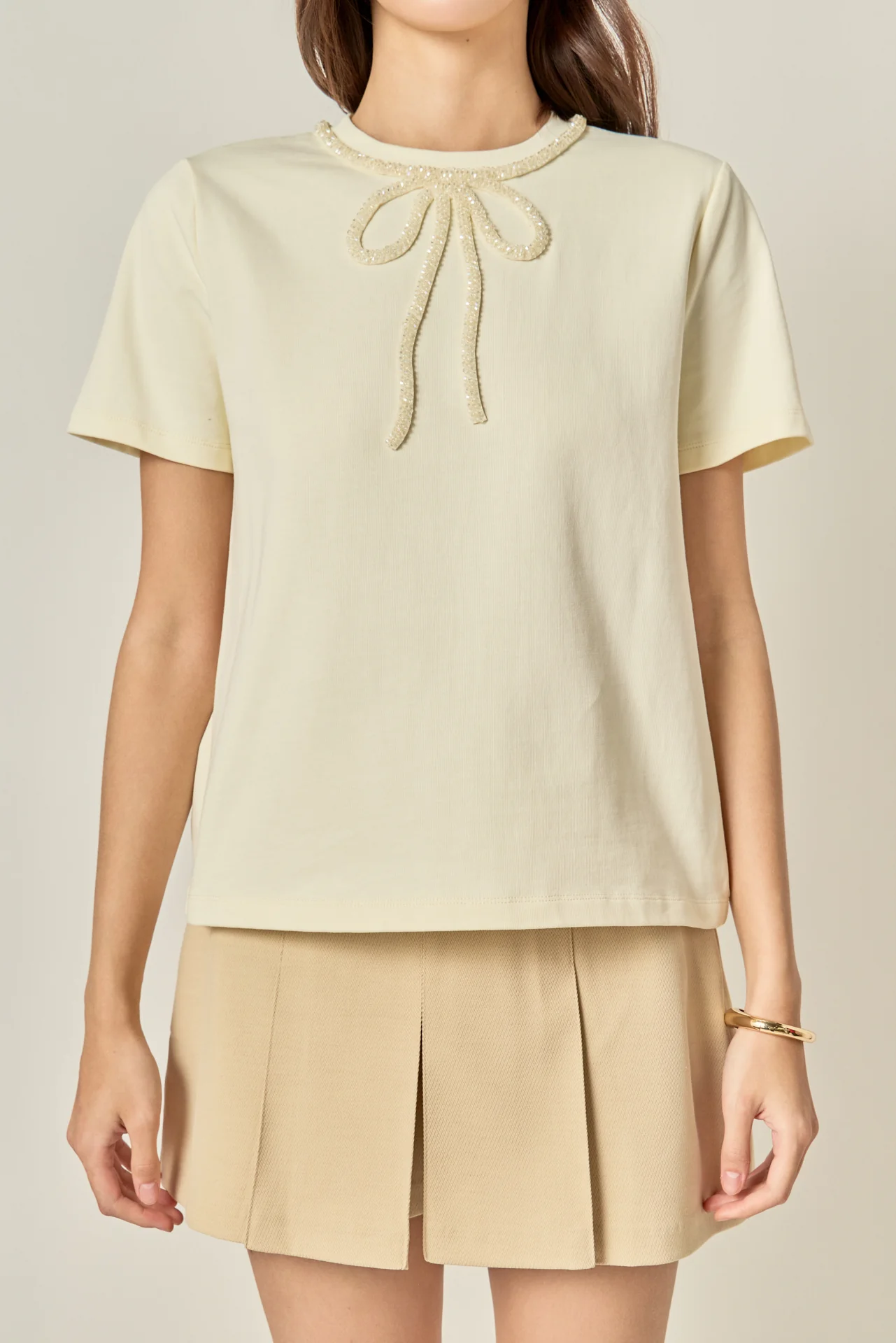 Beaded Bow Tee - Image 17