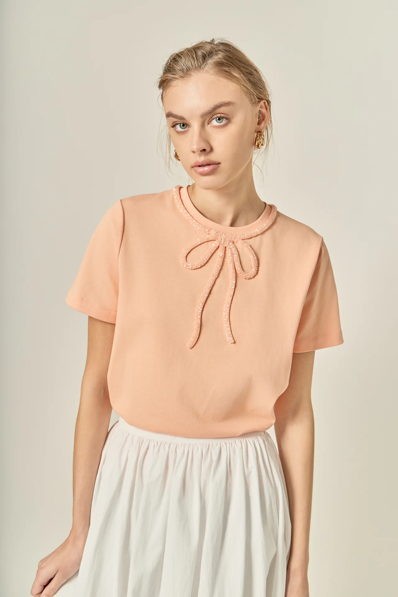 Beaded Bow Tee - Image 26