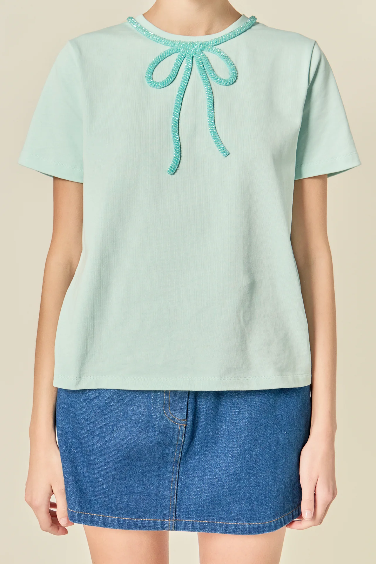 Beaded Bow Tee - Image 28