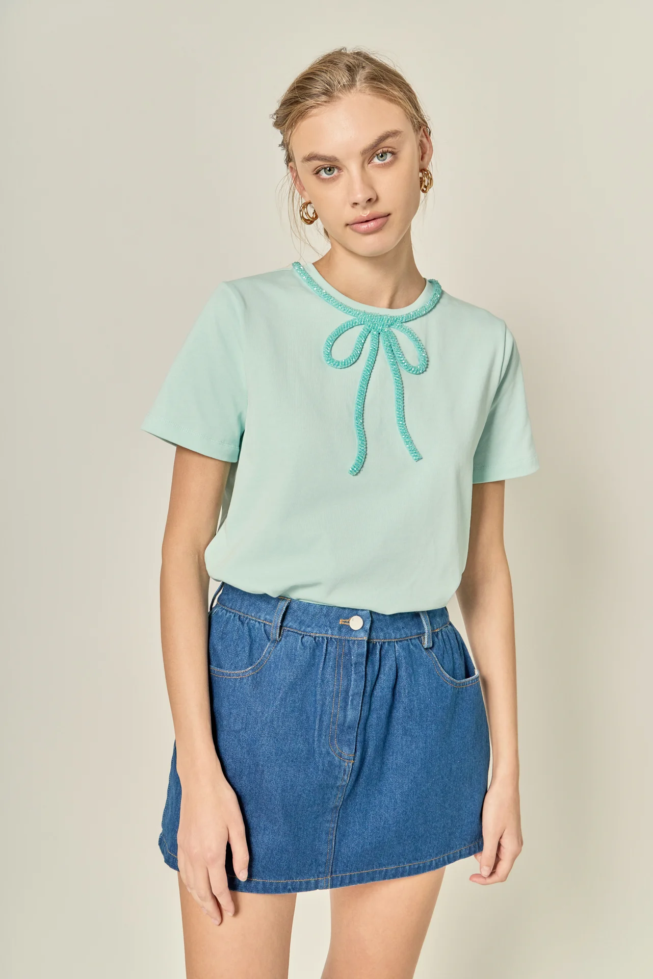 Beaded Bow Tee - Image 32