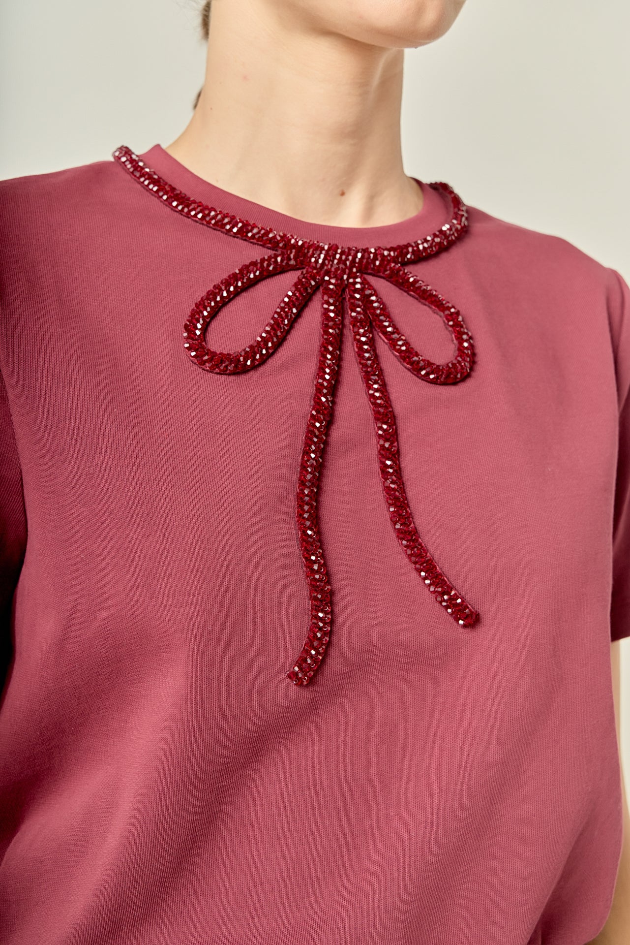 Beaded Bow Tee - Image 34