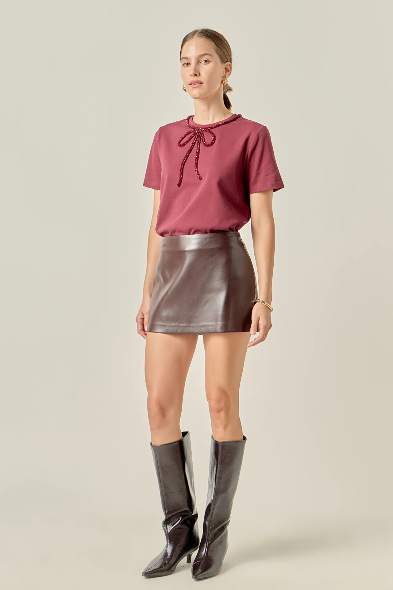 Beaded Bow Tee - Image 35
