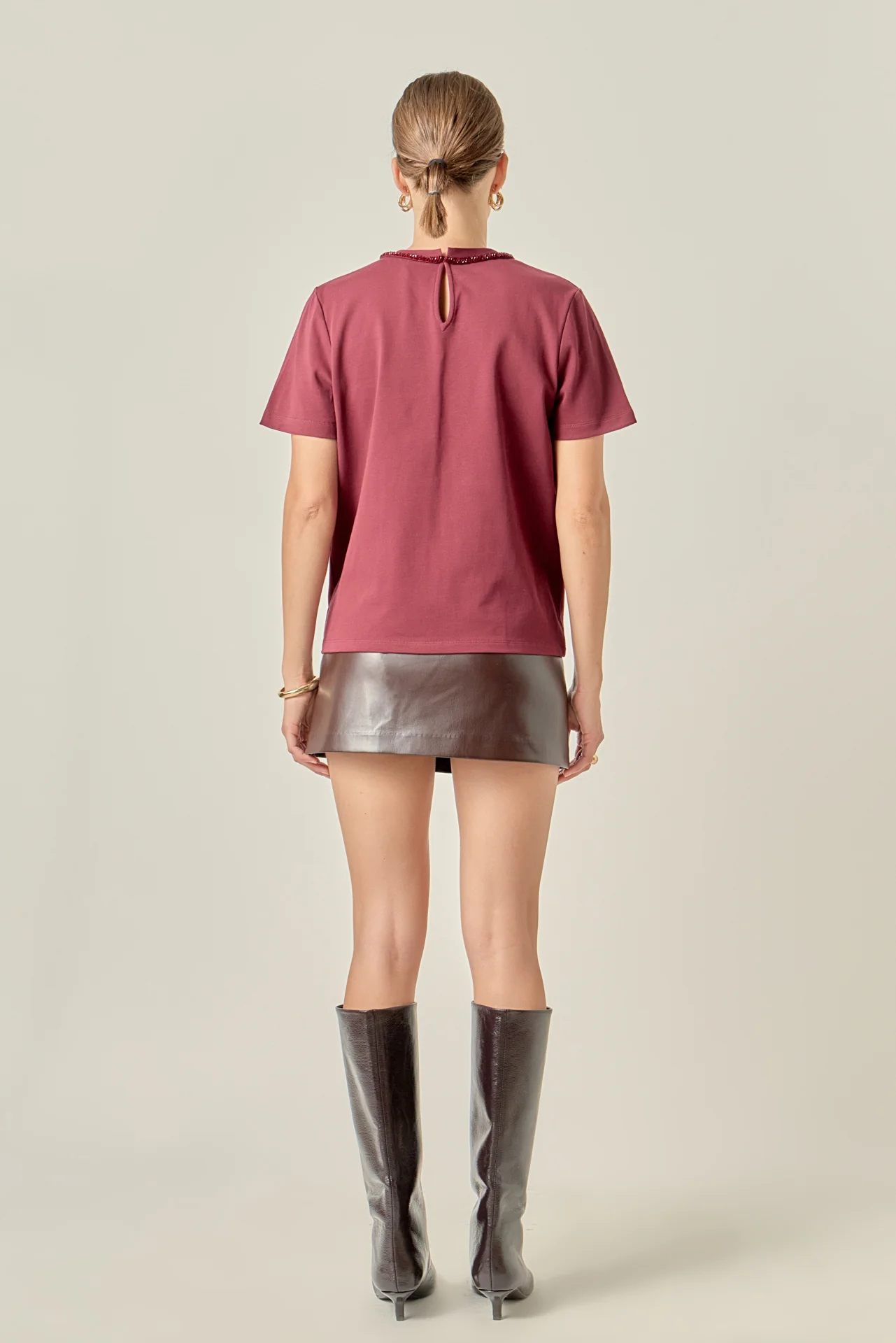 Beaded Bow Tee - Image 36