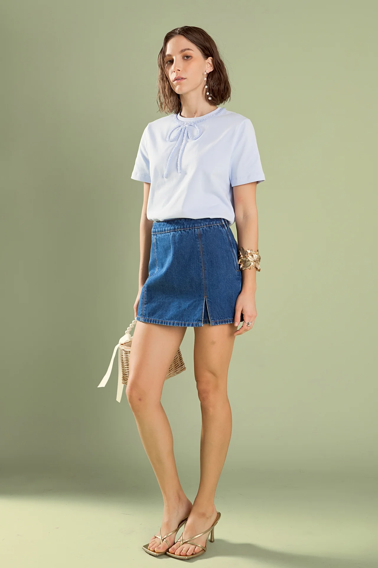 Beaded Bow Tee - Image 52