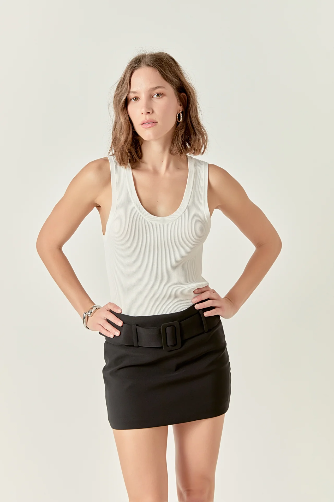 Belted Low Waist Skort - Image 20