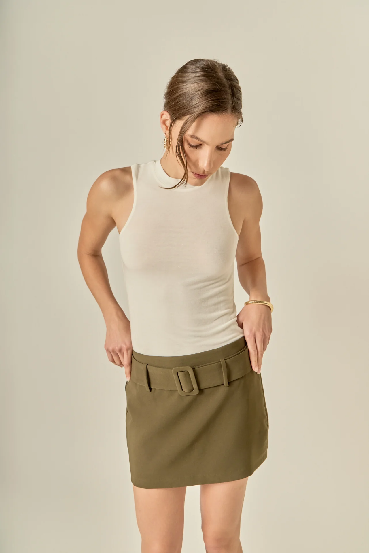 Belted Low Waist Skort - Image 7