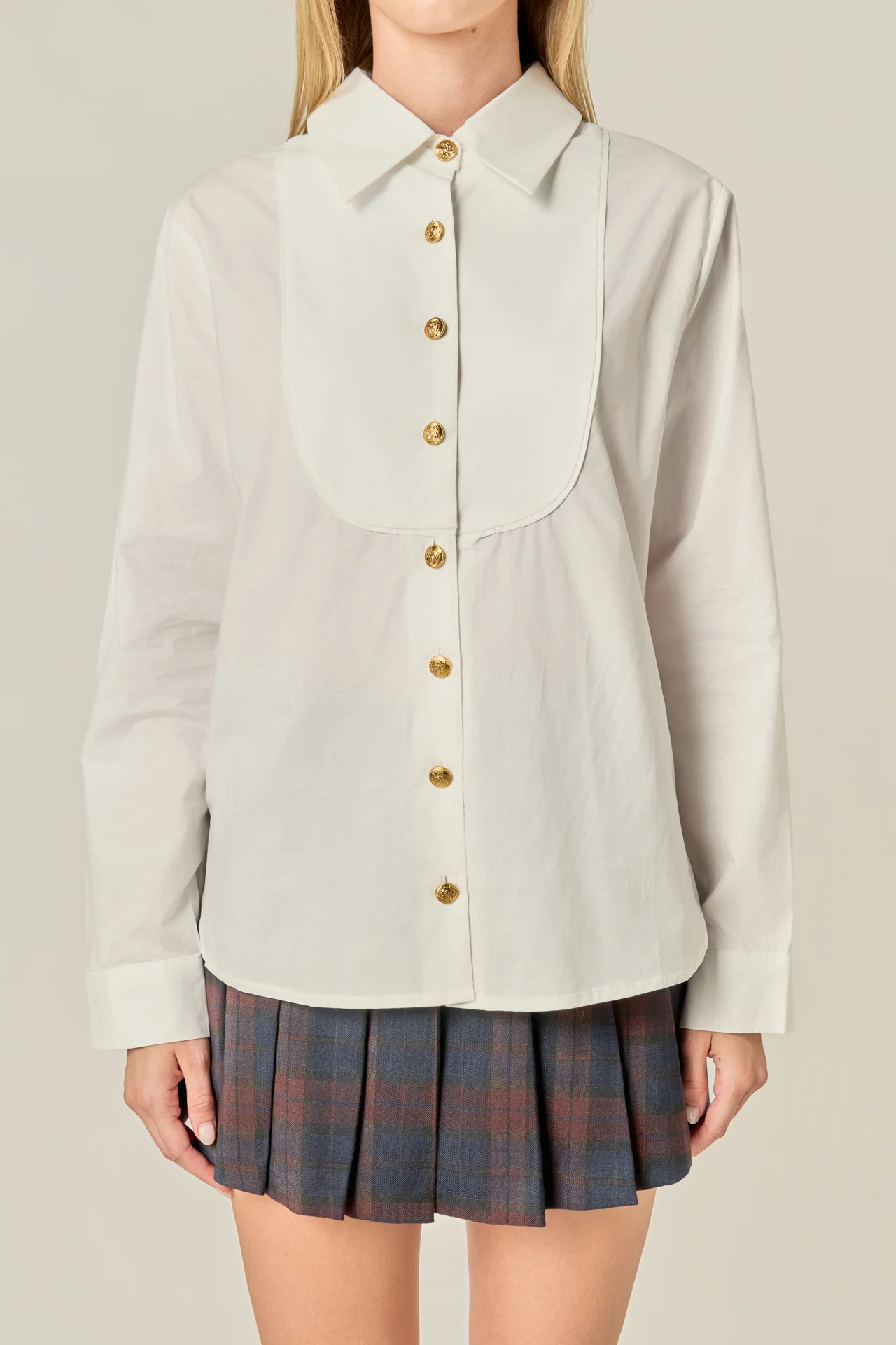 Bib Collar Detailed Shirt - Image 2