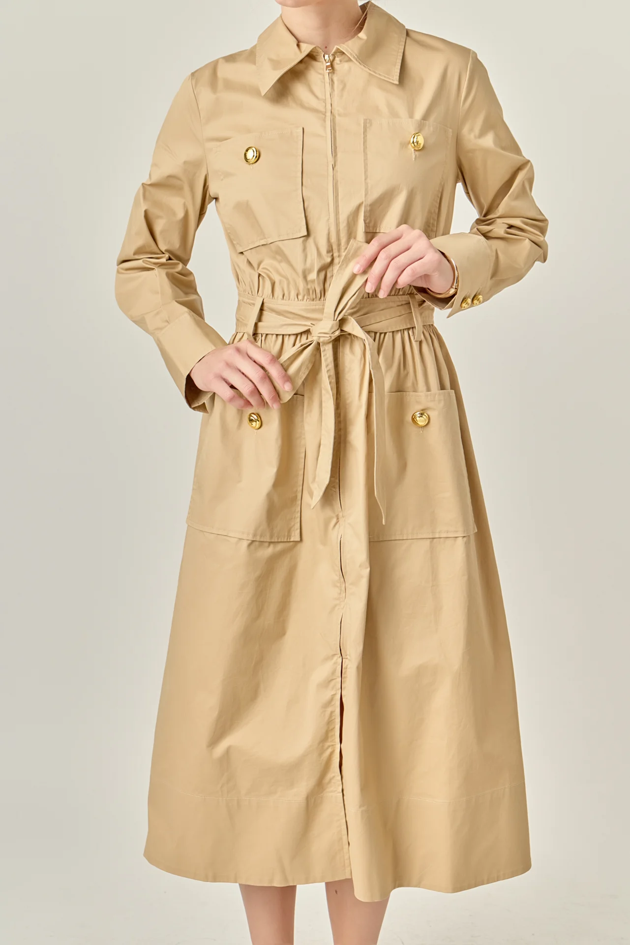 Modern Classic Tie-Waist Dress - Image 2