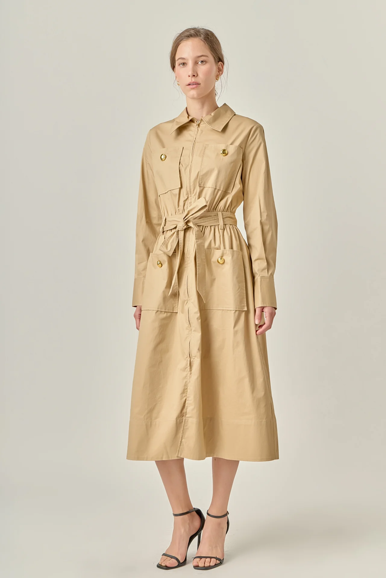 Modern Classic Tie-Waist Dress - Image 3