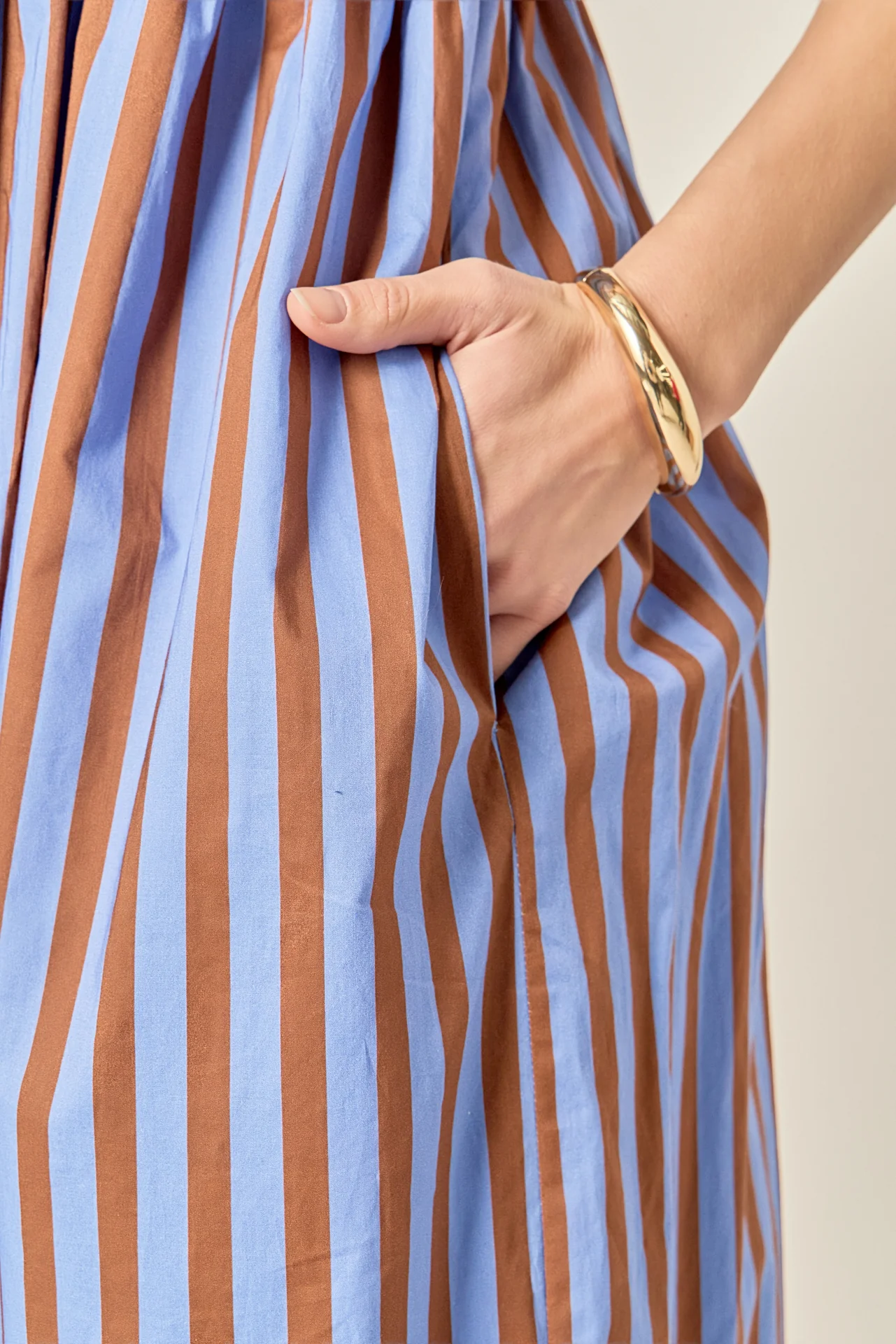 Bold Stripe Beaded Strap Maxi Dress - Image 4