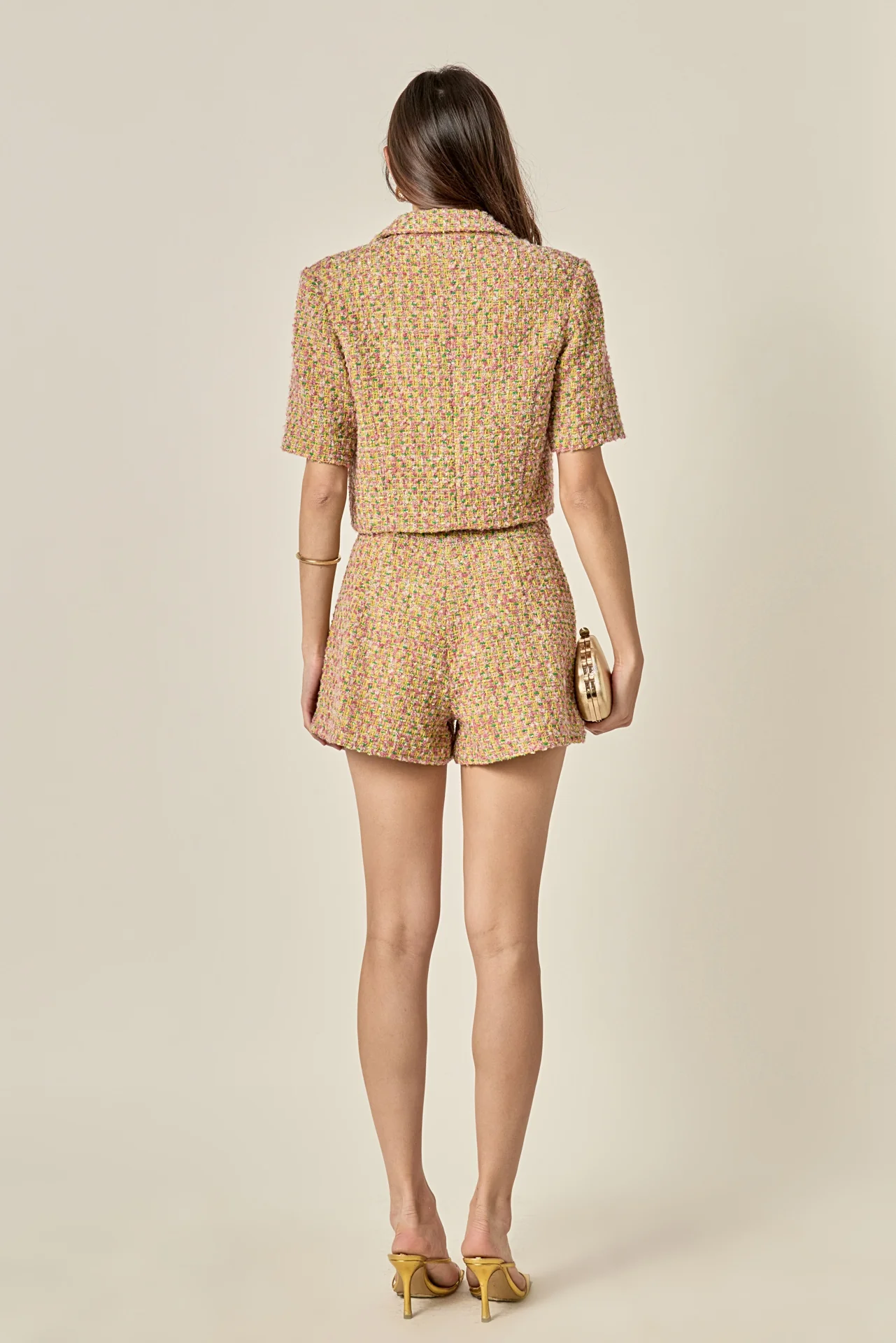 Boucle Pleated Shorts - Image 5