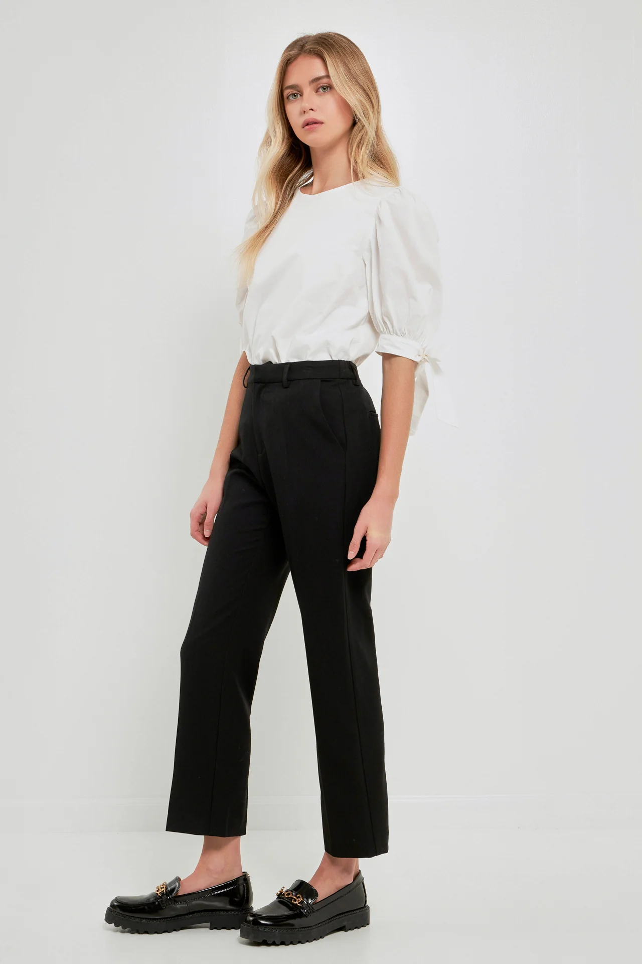 Bow Banded Puff Sleeve Blouse - Image 18