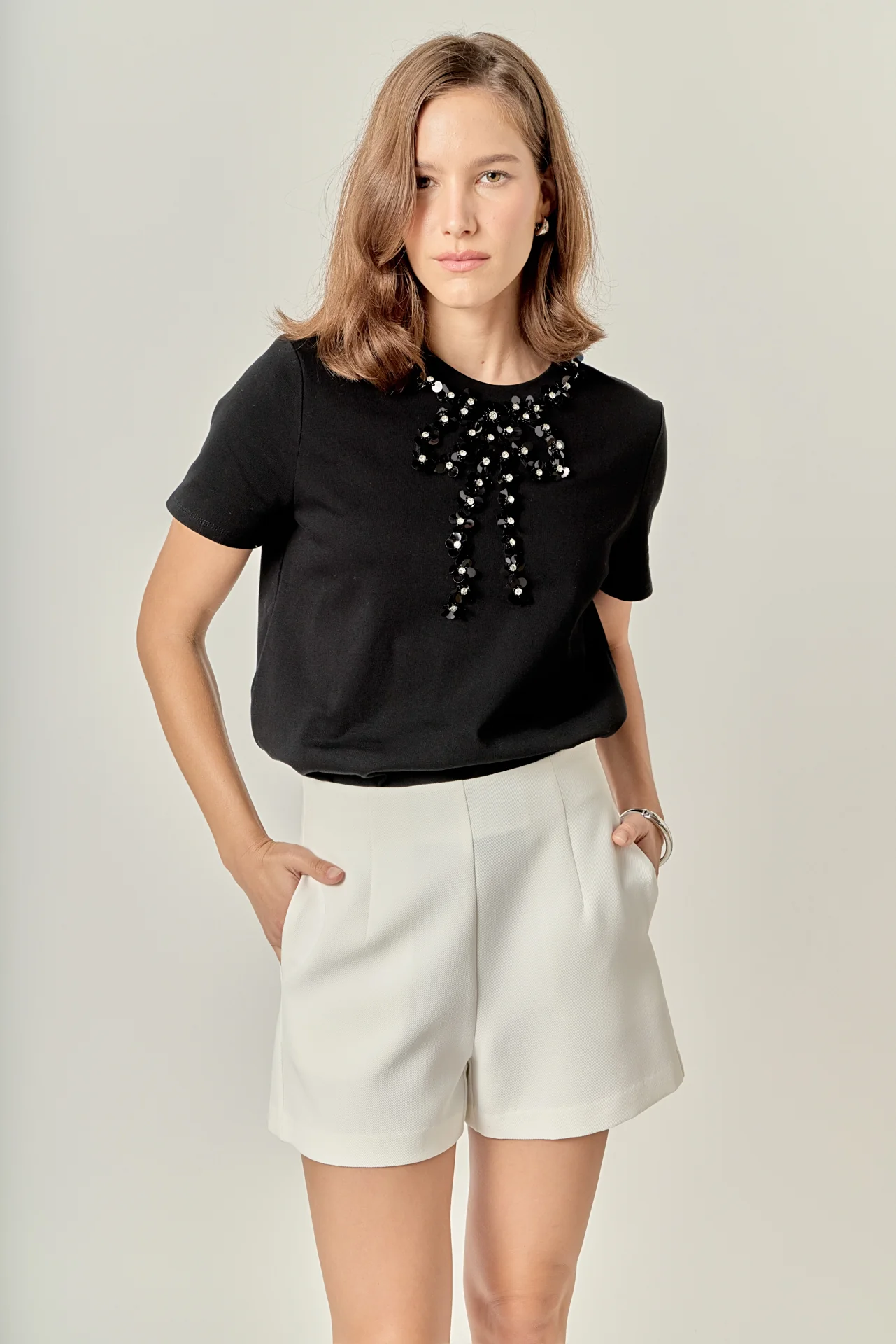 Bow Bead Detail Top - Image 13