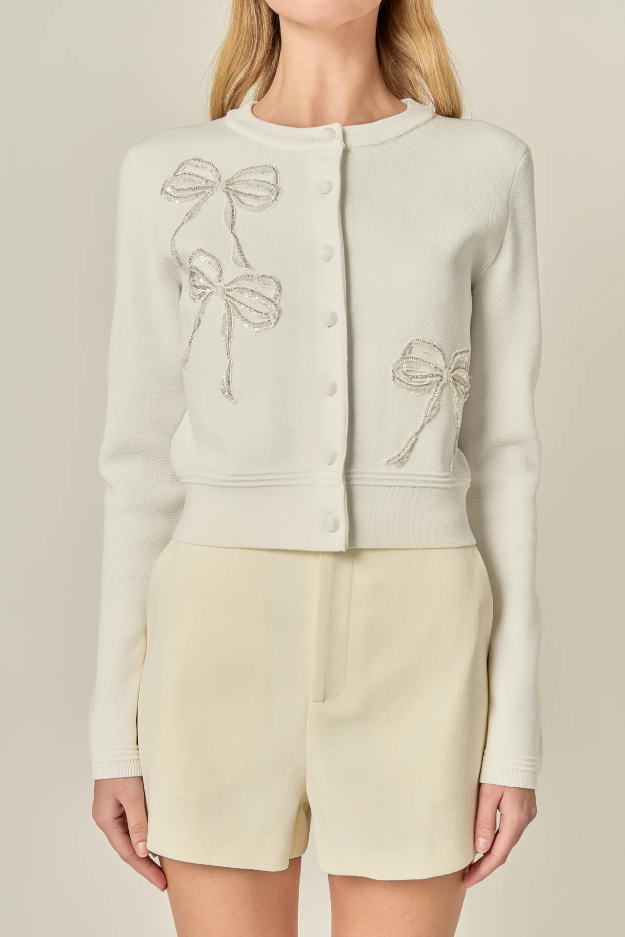 Bow Detail Cardigan - Image 2