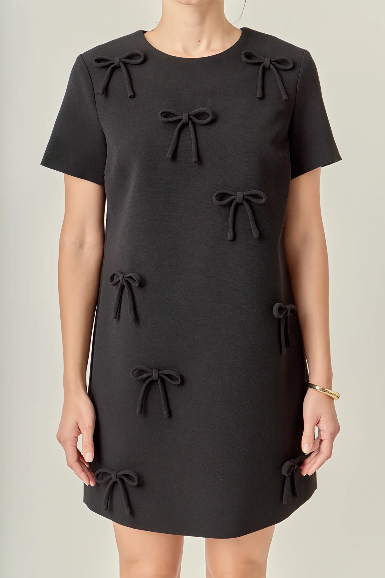 Bow Detailed Mini Dress - Image 2