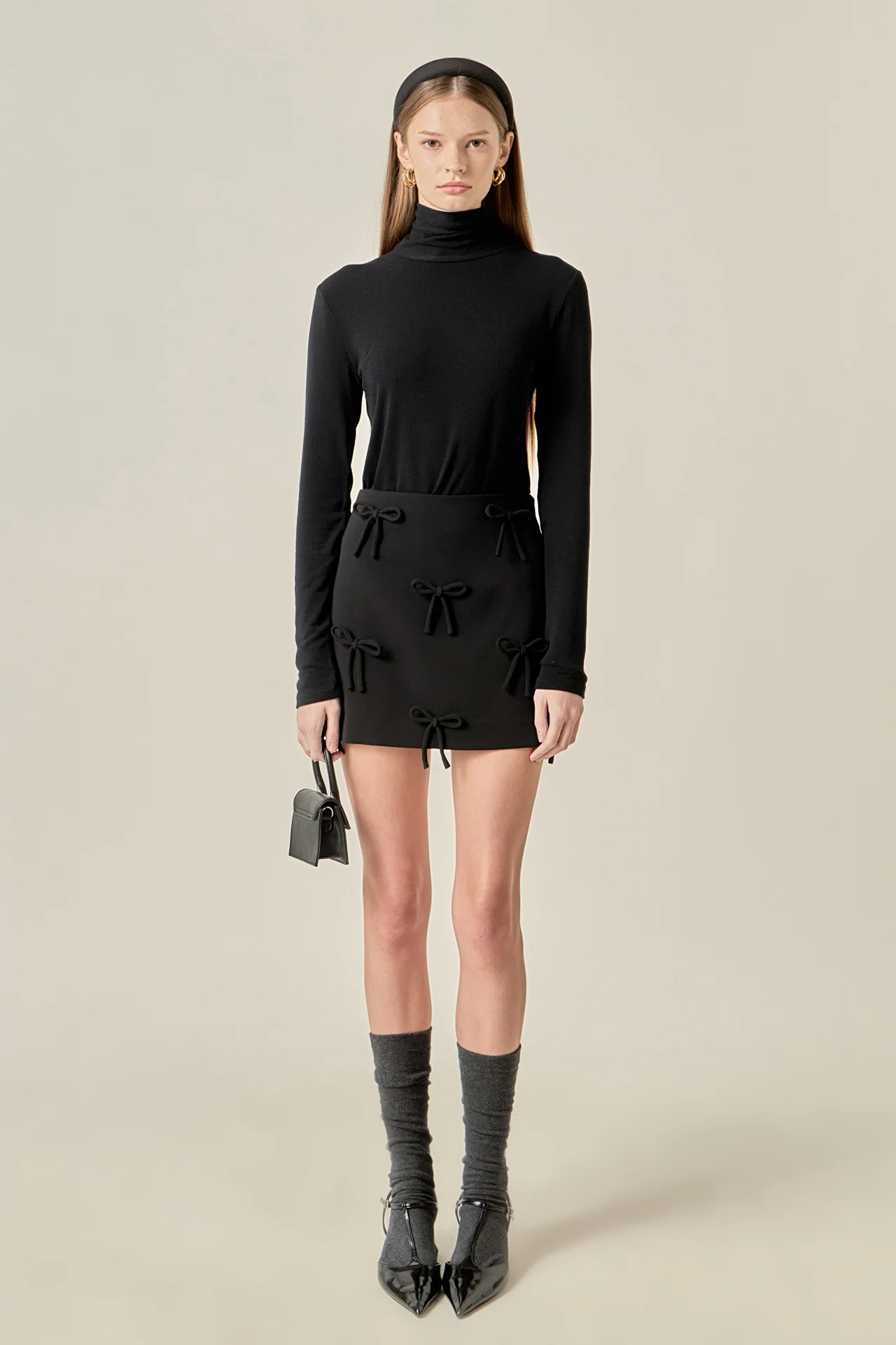 Bow Detailed Mini Skirt - Image 10