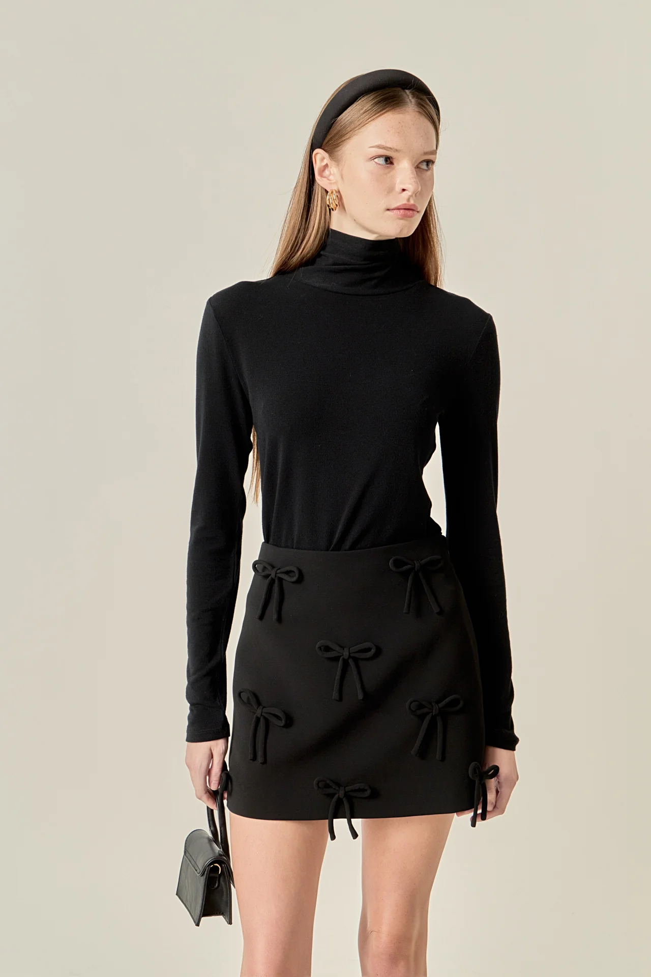 Bow Detailed Mini Skirt - Image 15