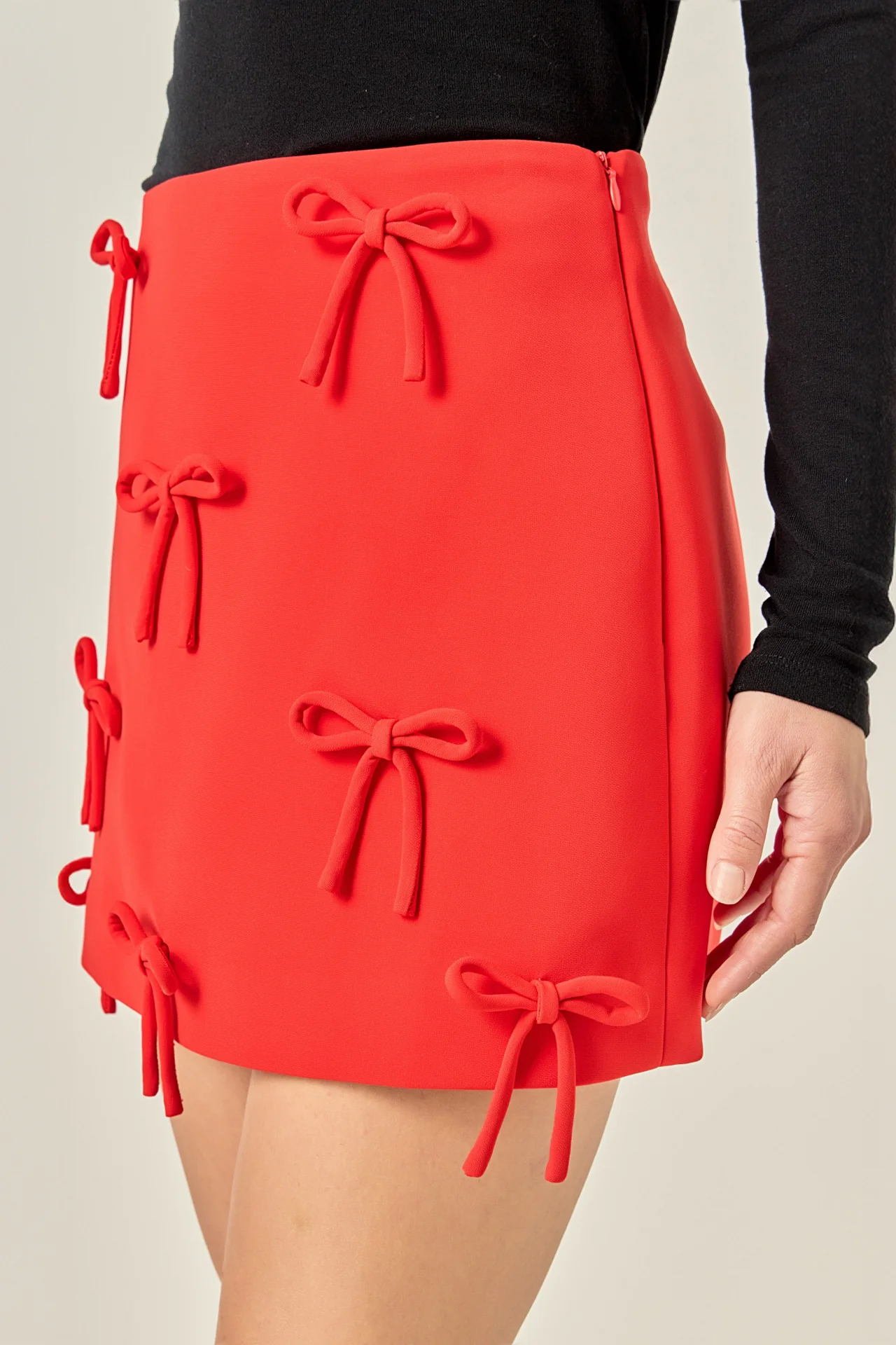 Bow Detailed Mini Skirt - Image 17