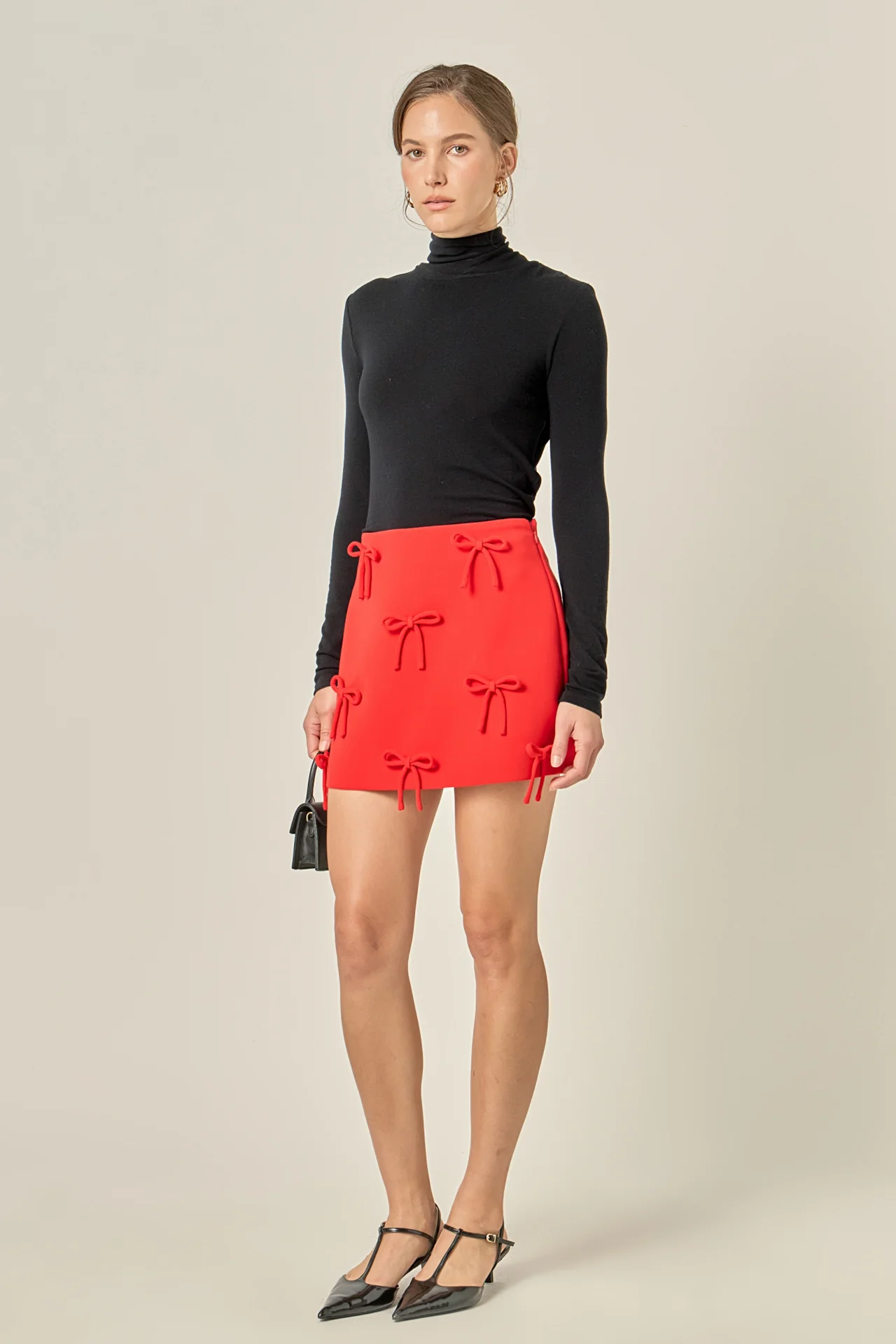Bow Detailed Mini Skirt - Image 18