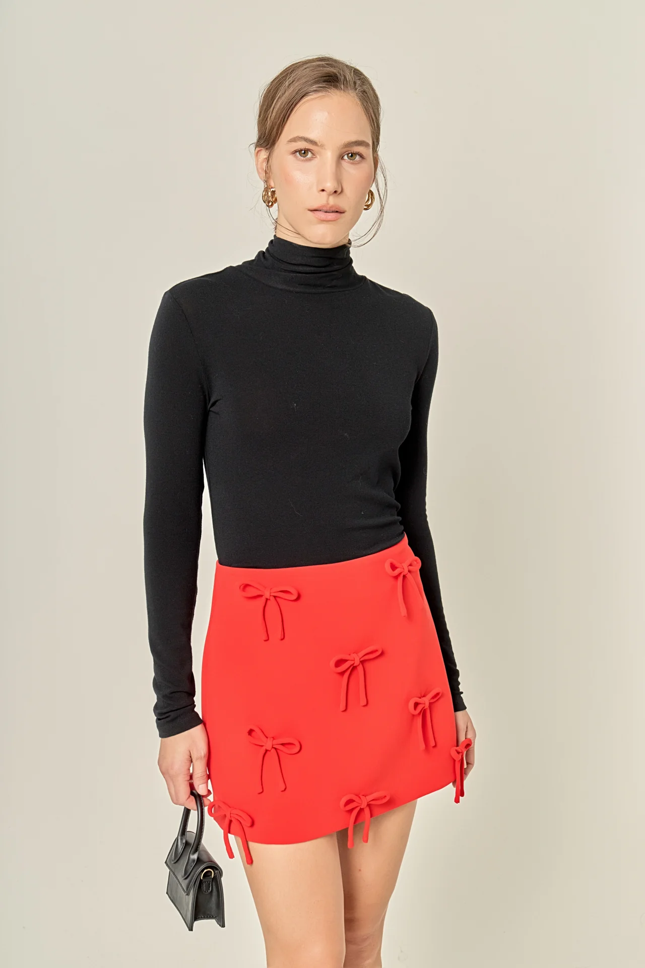 Bow Detailed Mini Skirt - Image 21