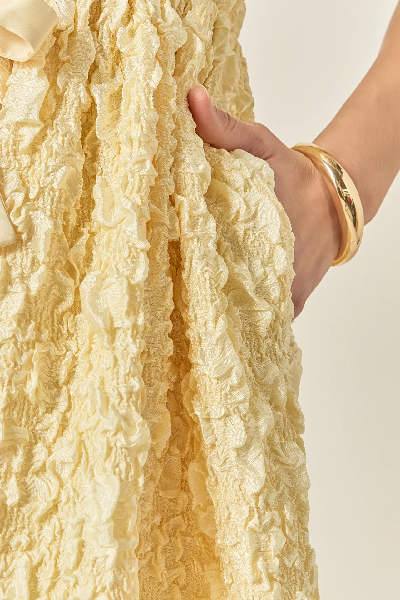 Bow Detailed Puff Sleeve Mini Dress - Image 8