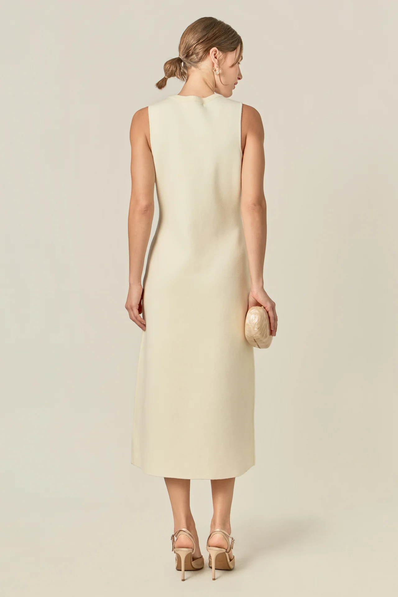 Lila Bow Midi Dress - Image 4