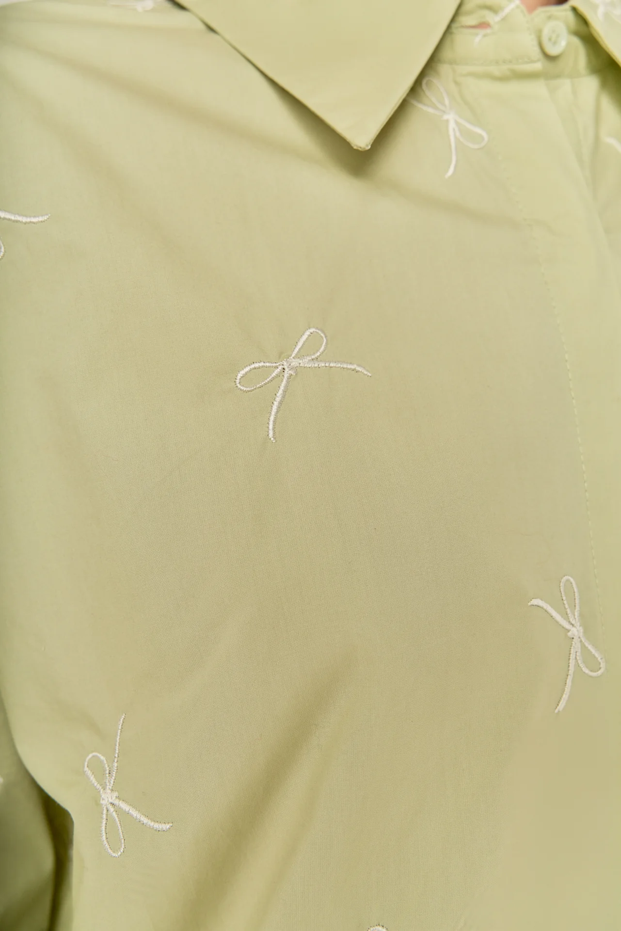 Bow Embroidery Shirt - Image 3