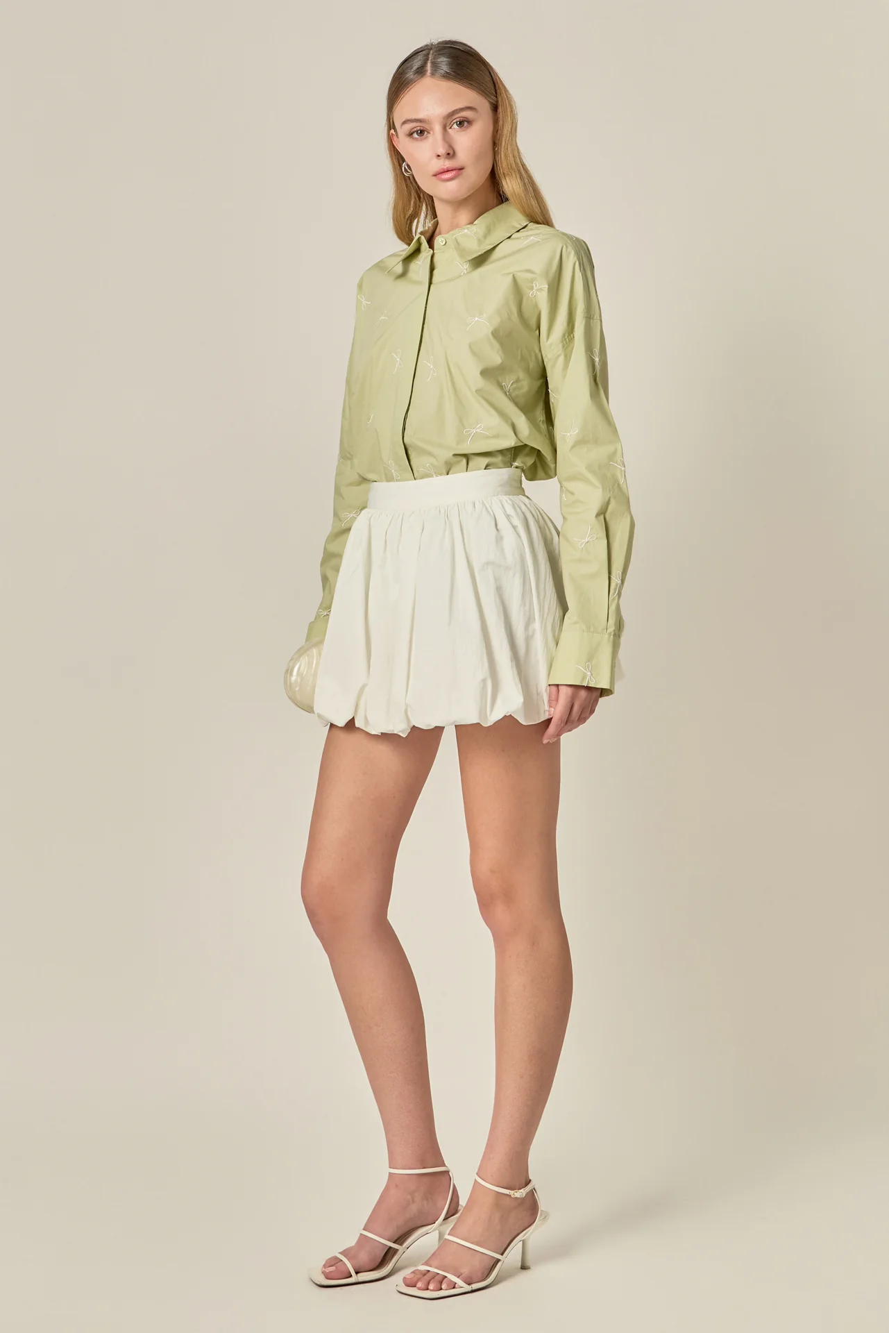 Bow Embroidery Shirt - Image 4
