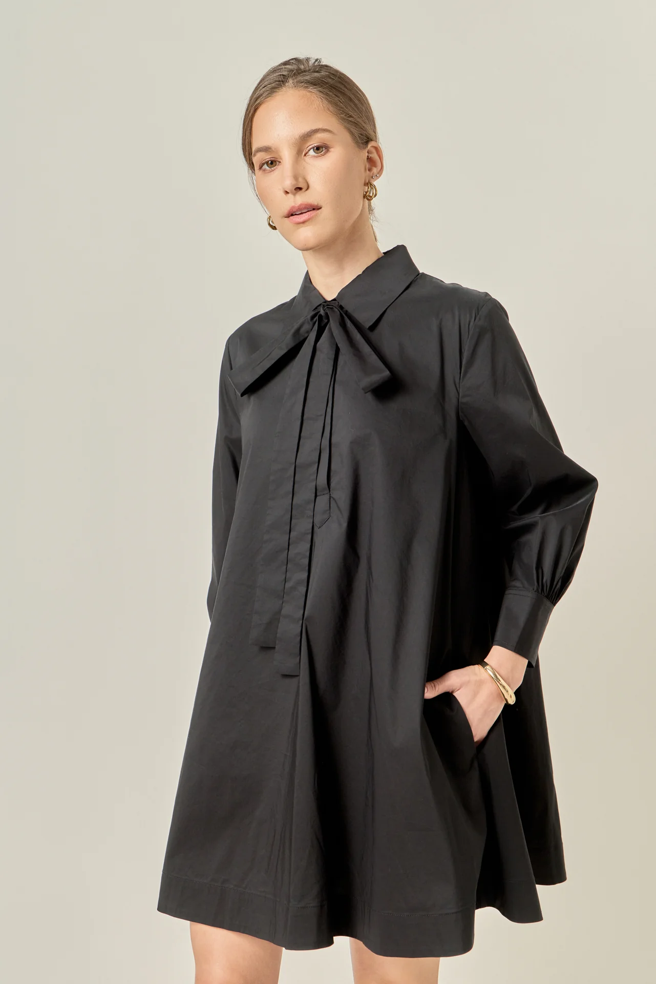Bow Shirt Dress - Image 7