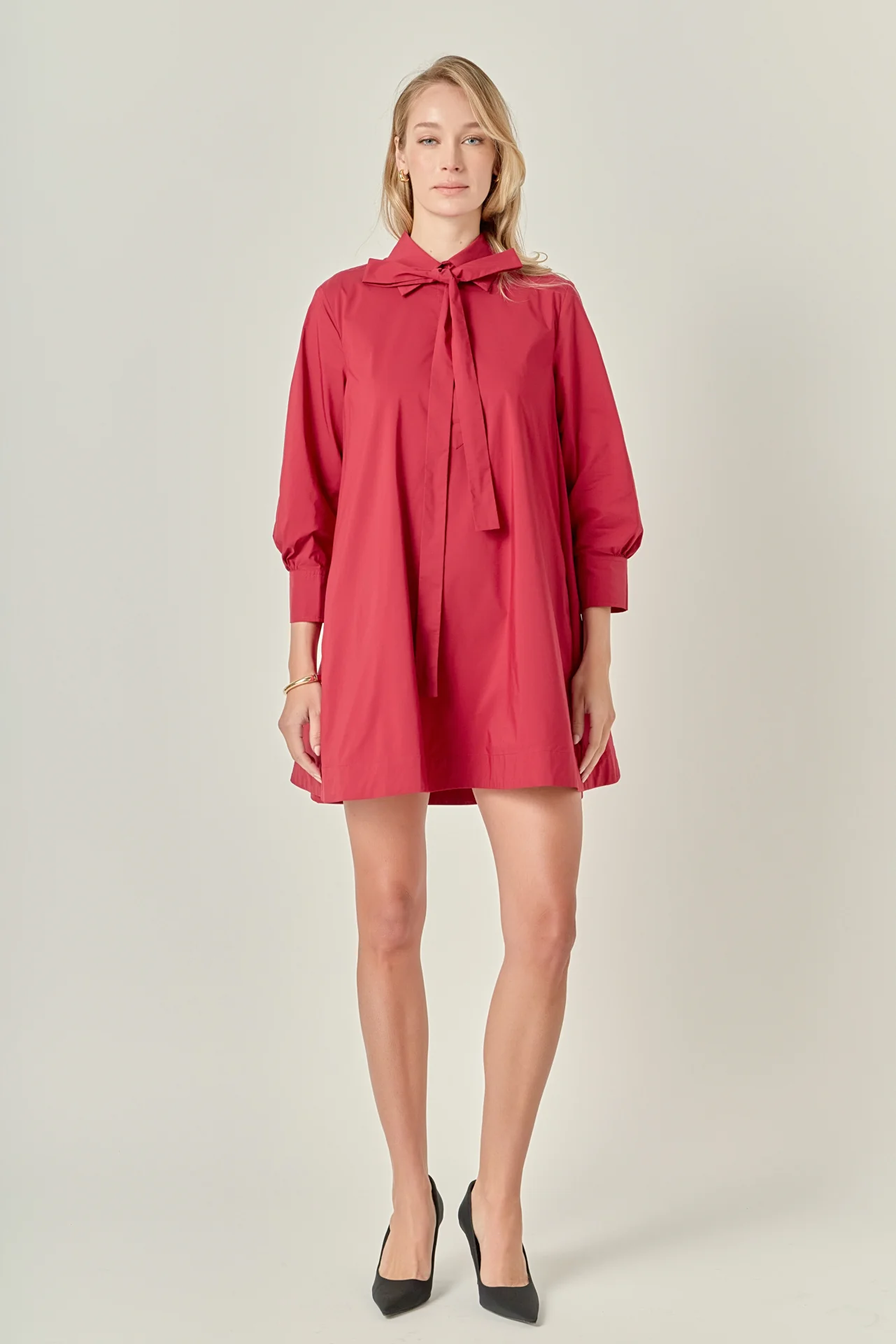 Bow Shirt Dress - Image 8