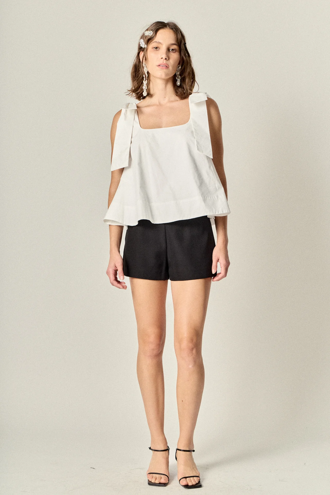 Bow Shoulder Sleeveless Top - Image 5
